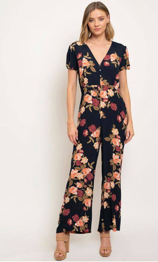 Vacation Flow Floral Jumpsuit