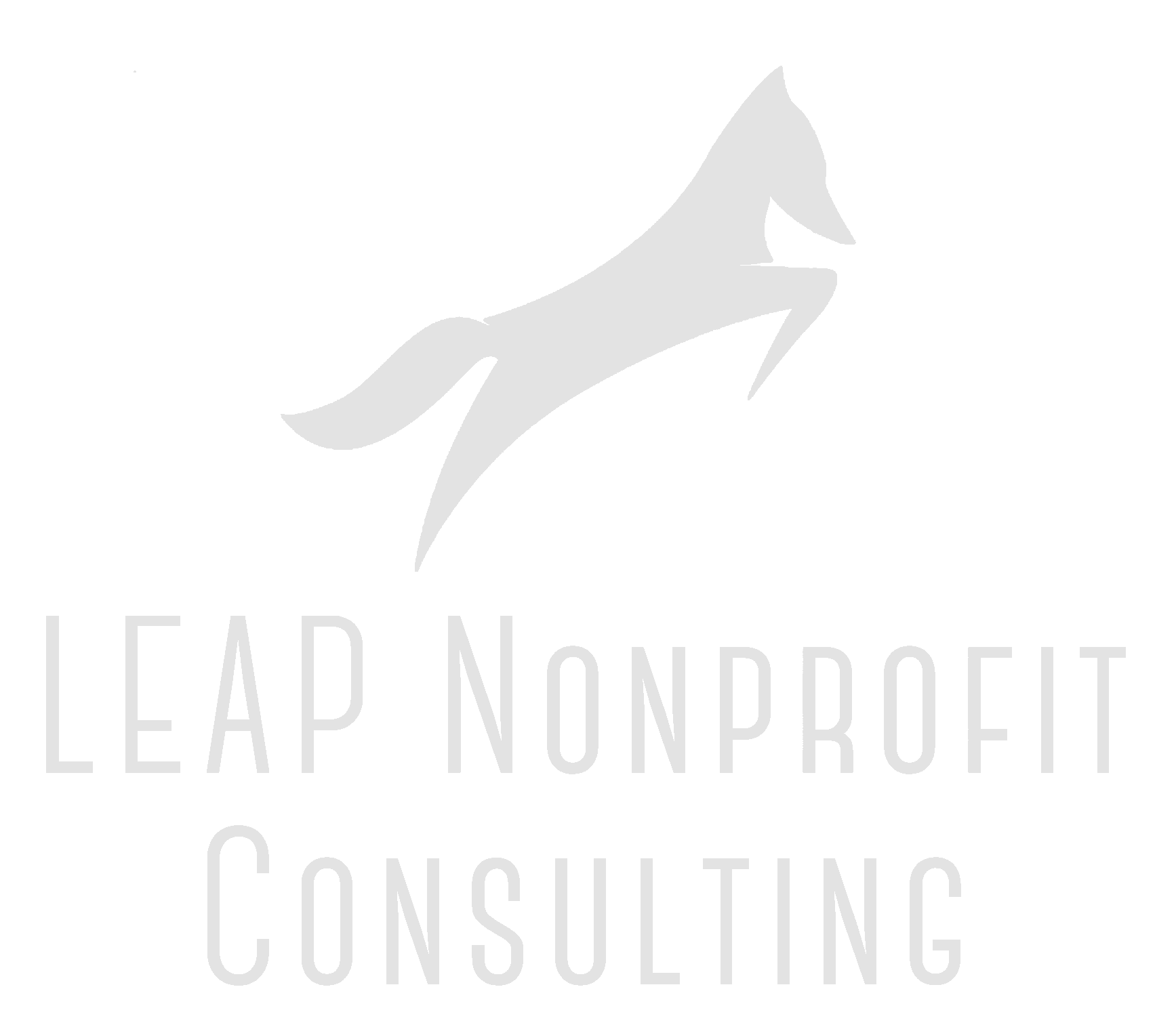 LEAP Nonprofit Consulting logo with image of a fox leaping.