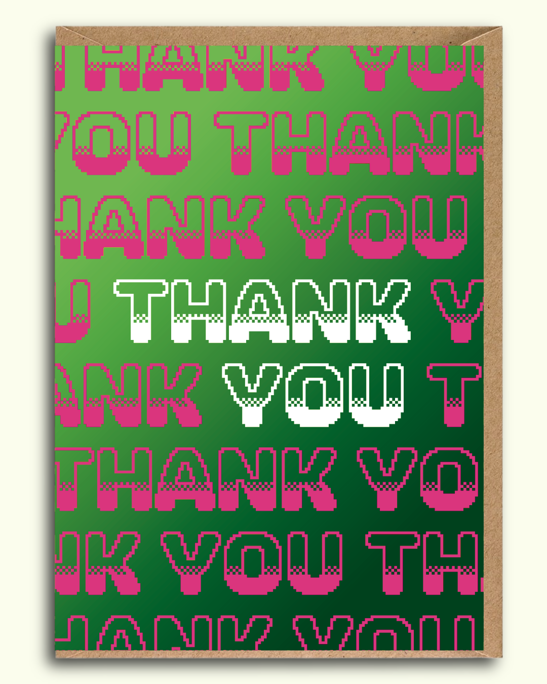 Thank You Retro (Green)