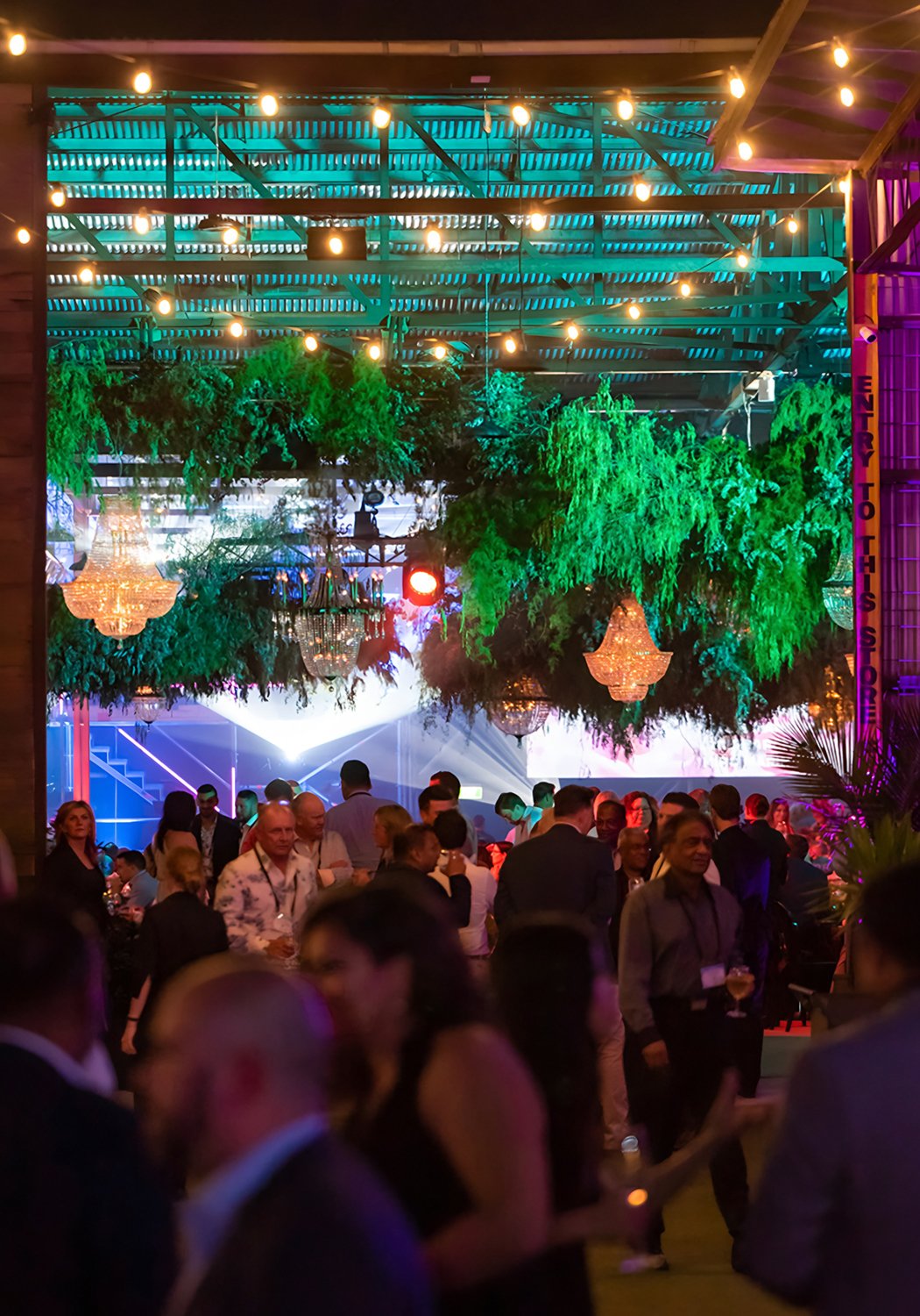 Enchanted Urban Garden Event, Venue Styling