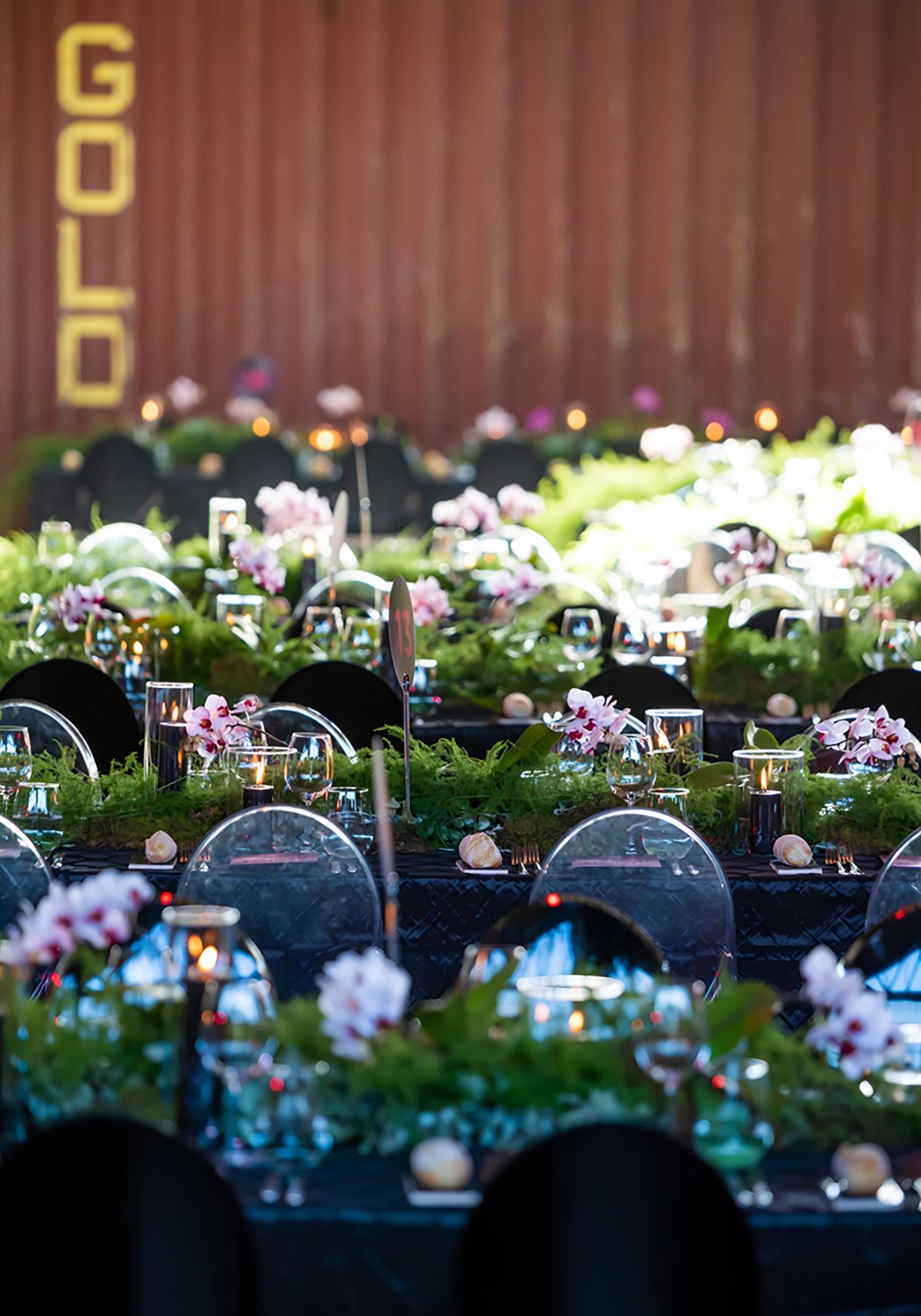 Enchanted Urban Garden Event, Table Settings