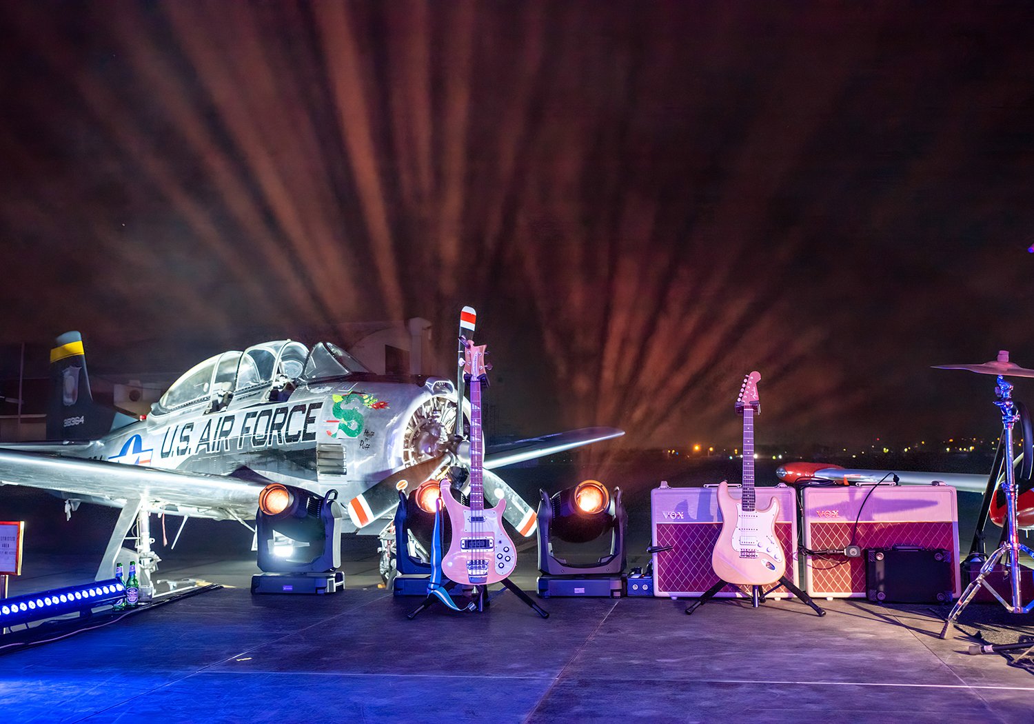 Jet Base Hangar Event, Staging Design