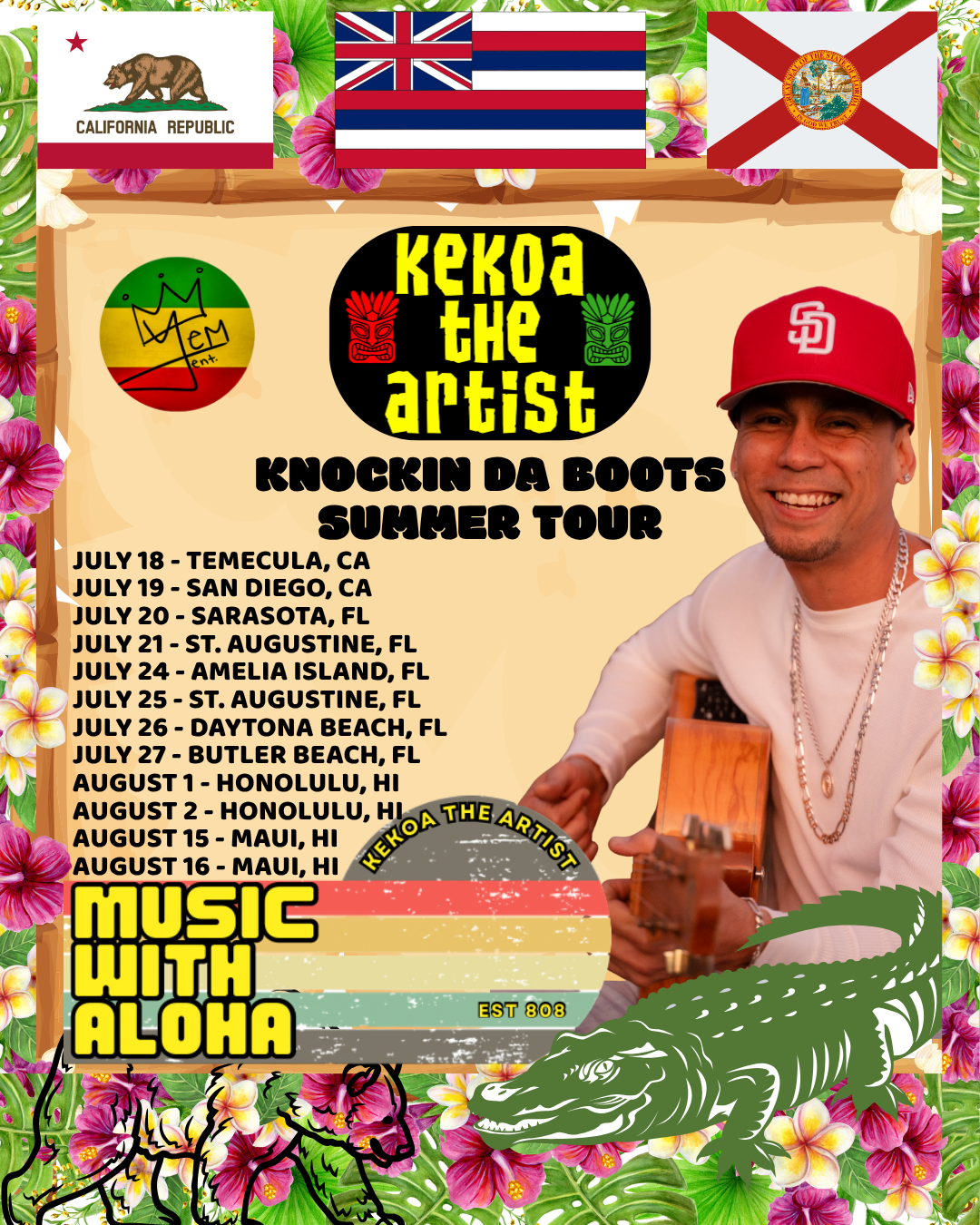 Kekoa The Artist Kickin The Boots Summer Tour