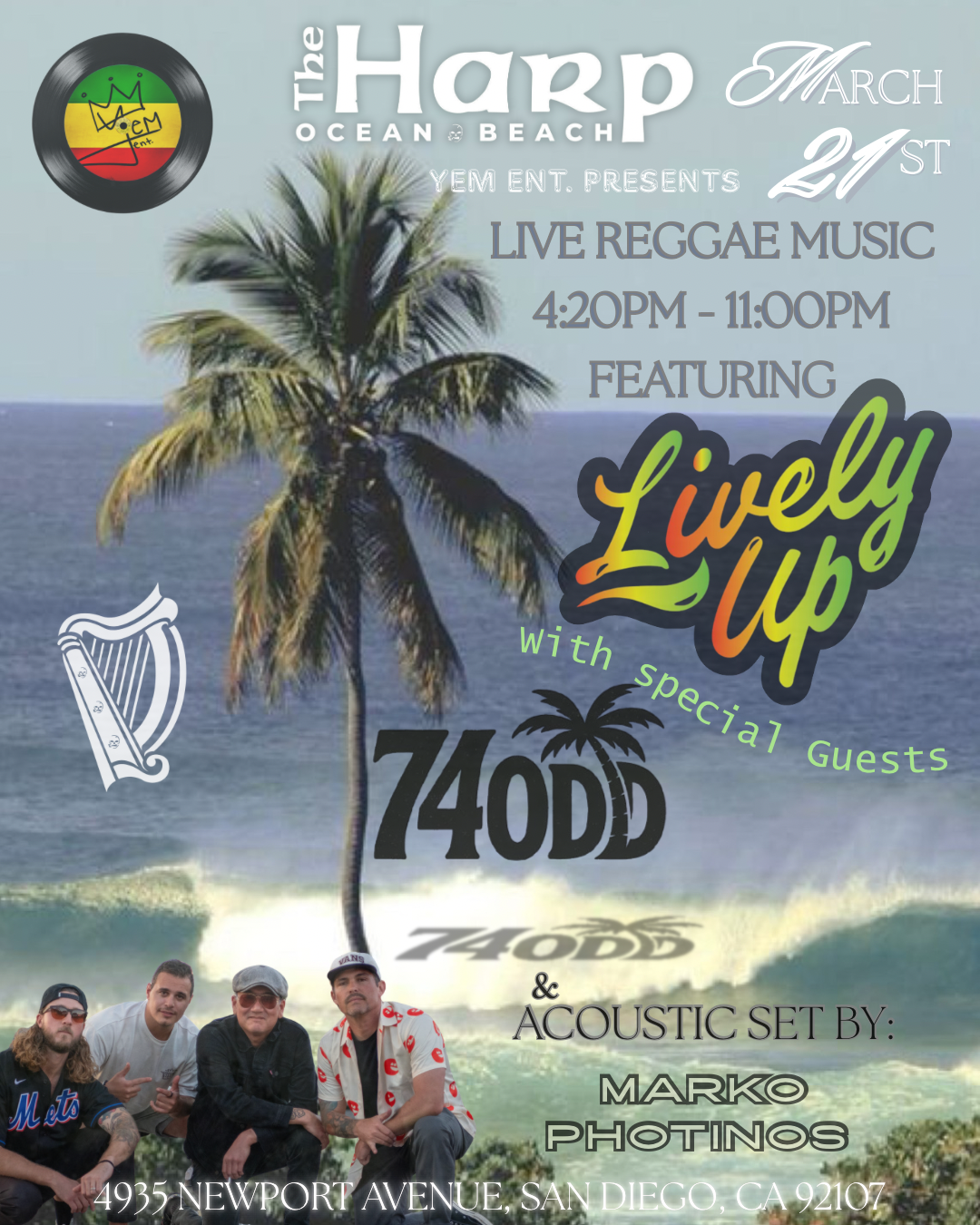 YEM Entertainment Presents Reggae Saturdaze