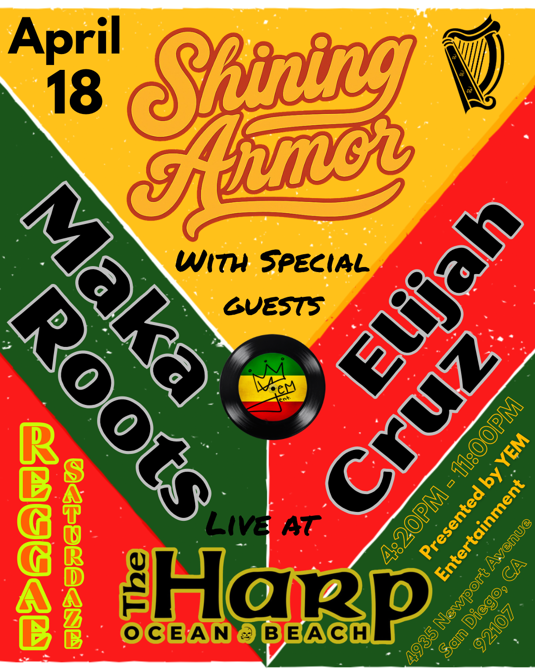 YEM Entertainment Presents Reggae Saturdaze