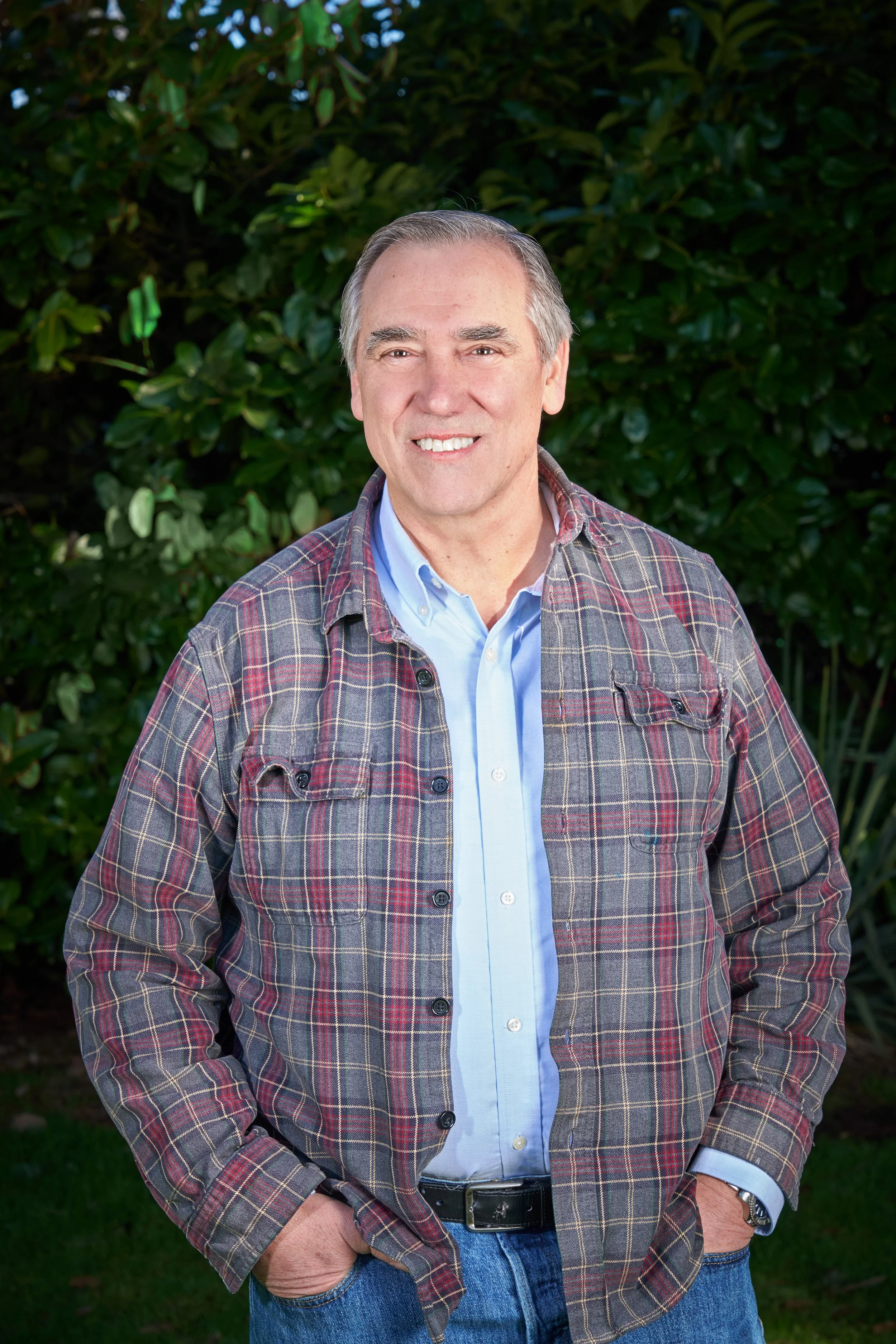 A casual outdoors portrait of United States Senator Jeff Merkley