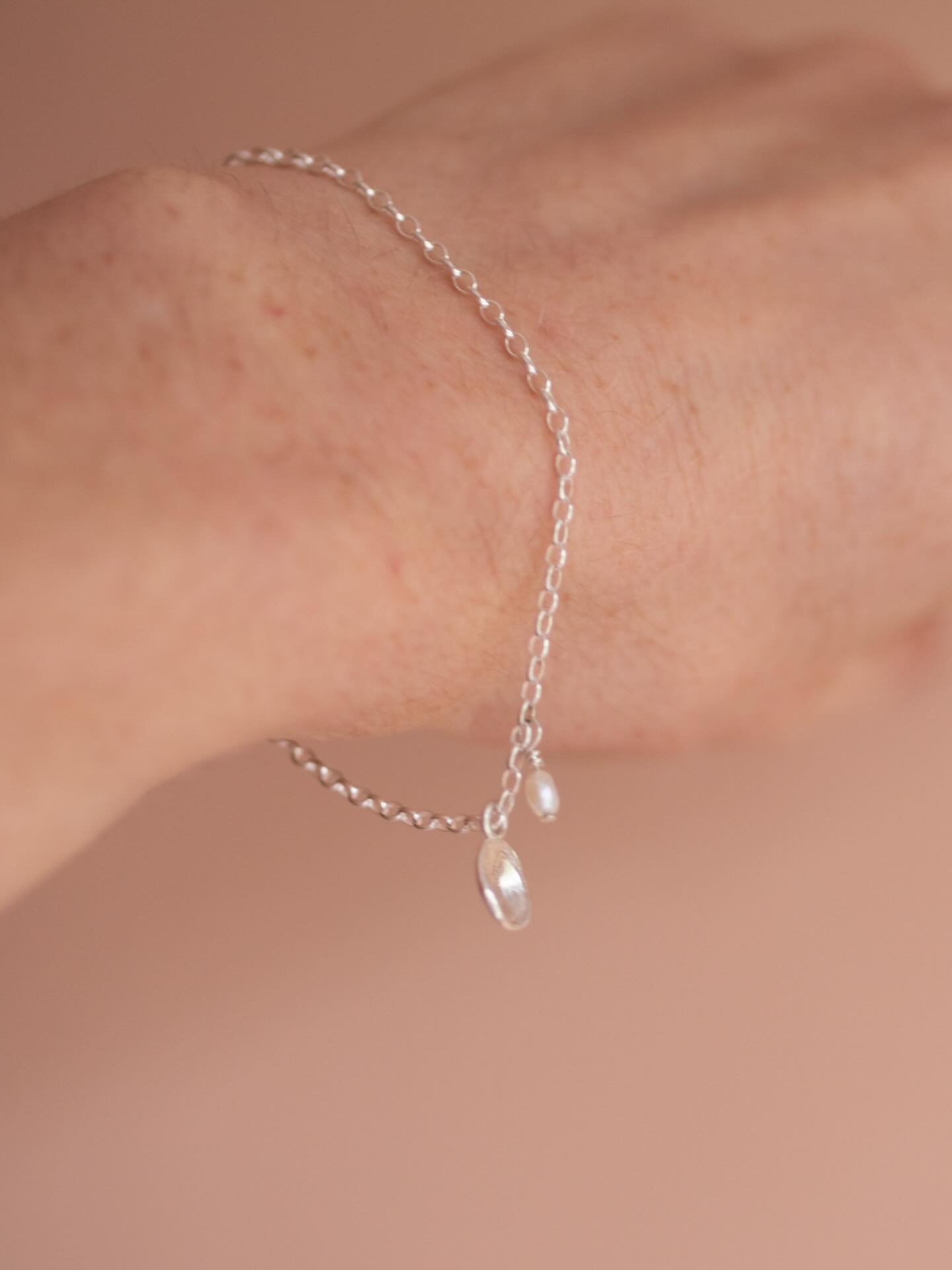 A few weeks ago, when I should have been doing admin, I got swept up in spontaneously making myself the daintiest little bracelet that ever lived.

It was such a subtle piece, I didn&rsquo;t really intend to add it to my range, just a sweet little tr