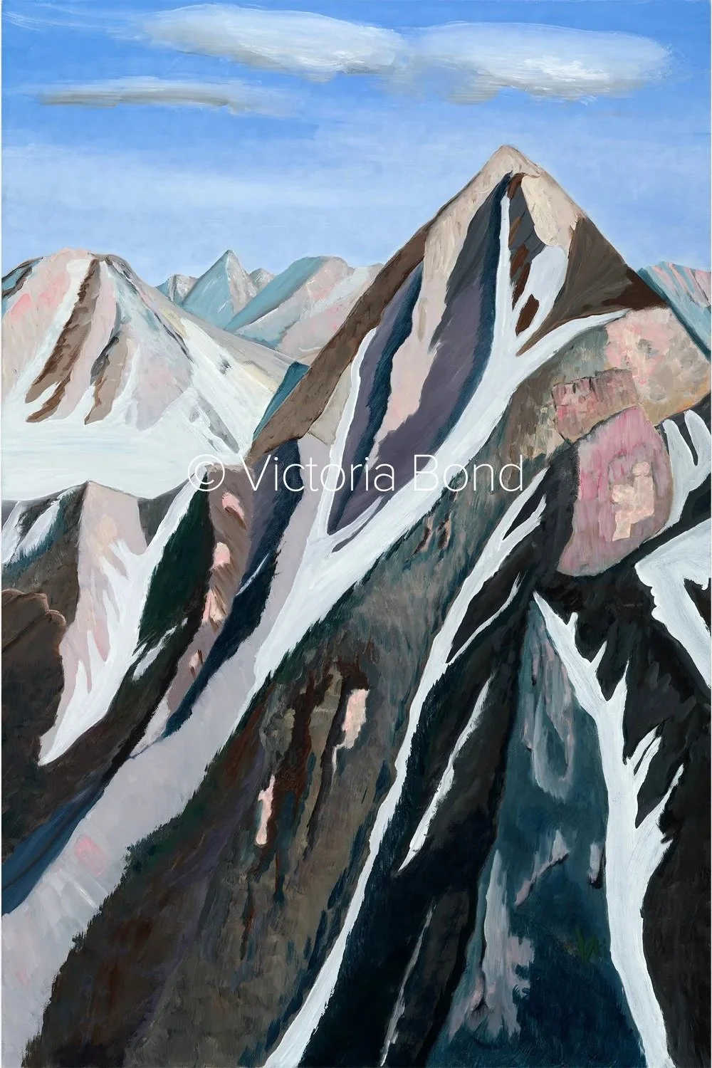 Flying Over the Sawtooth 36x24