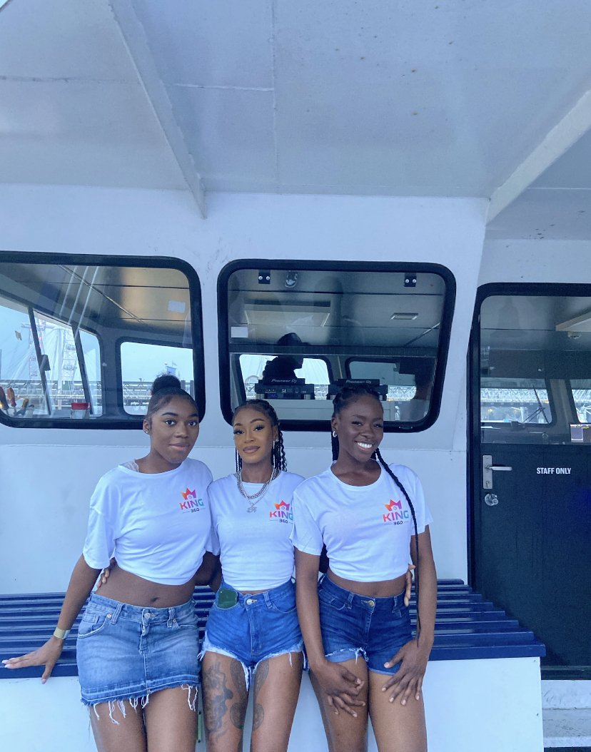 Boat party hostesses