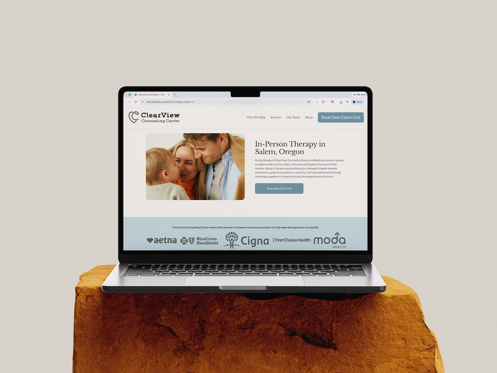 ClearView Counseling website project