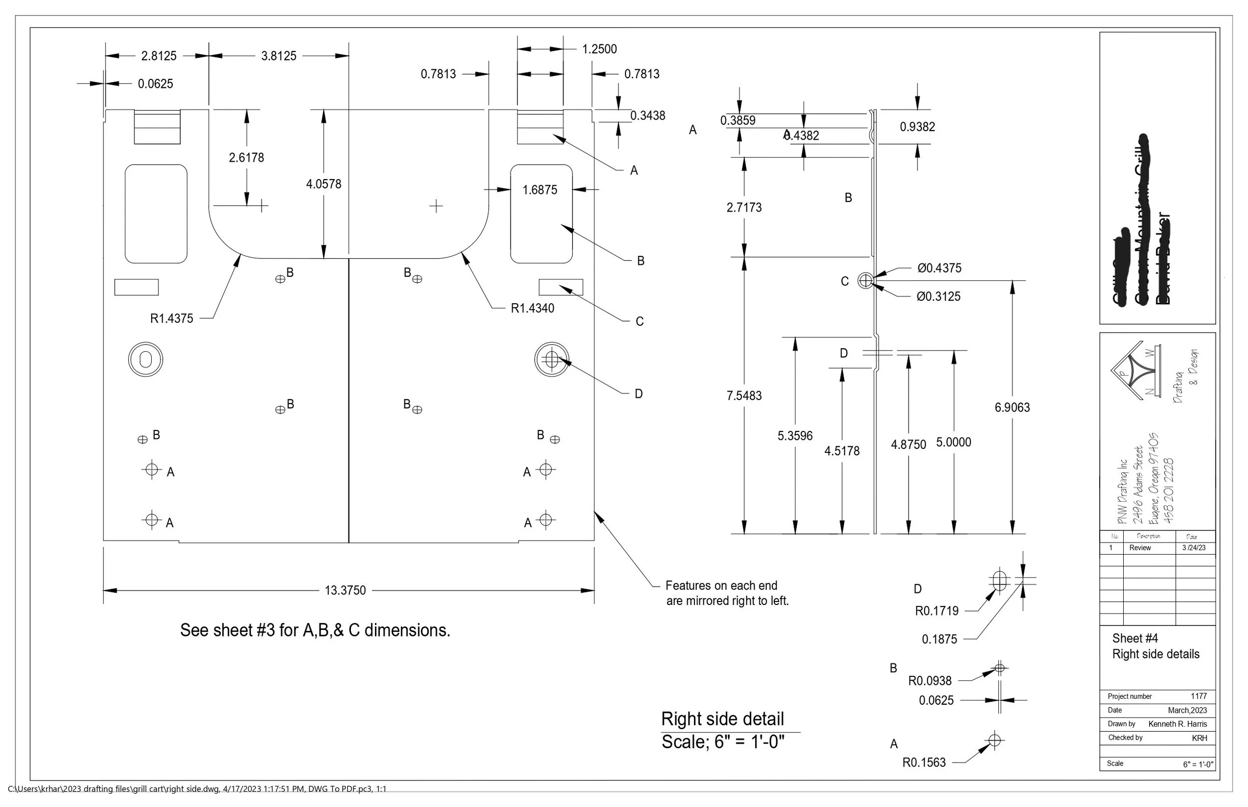 Grill Cart - Right Side