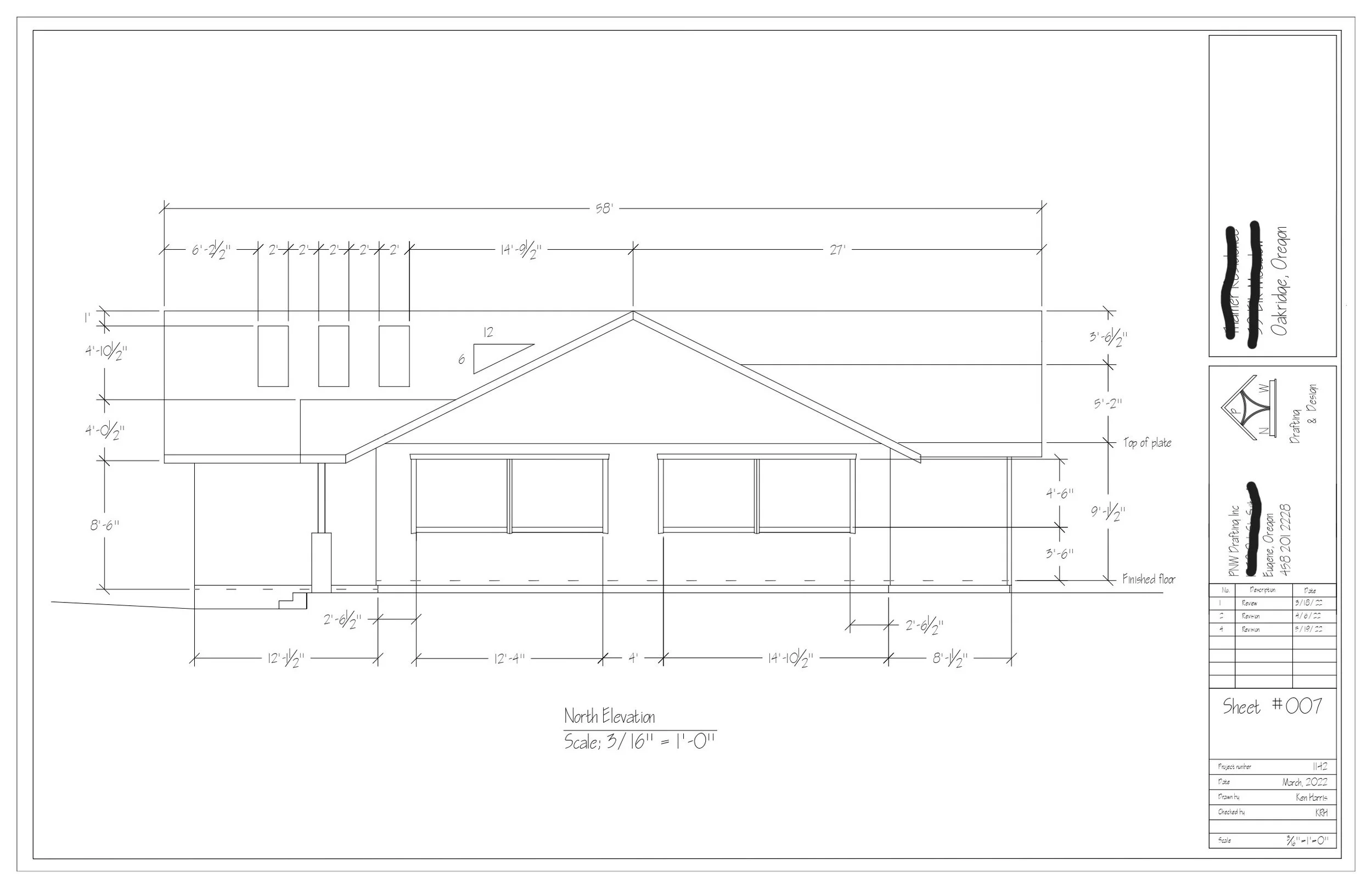 New Home Build - North Elevation