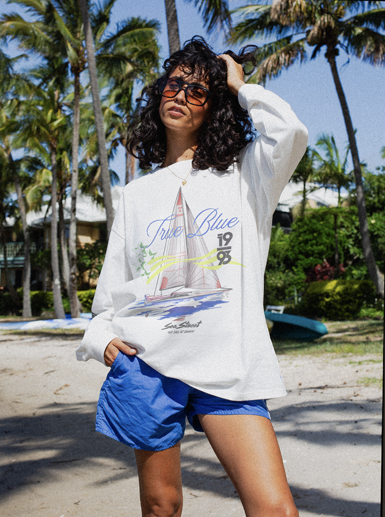 TRUE BLUE LONG SLEEVE