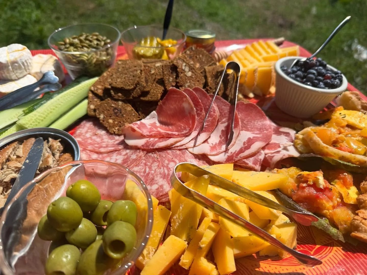 Allison is an expert at cheese boards. Photo by Allison Lakin.