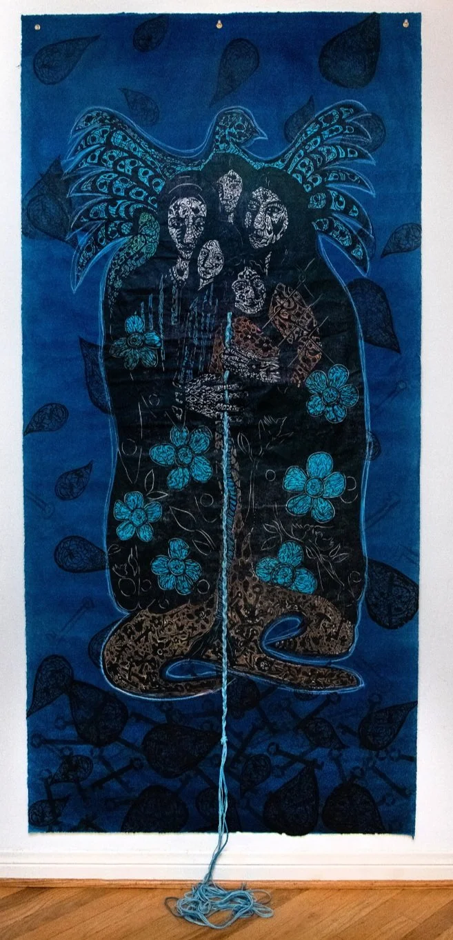 Never Forget

40”x7.5’x5”, woodcut print, rope, watercolor on paper

