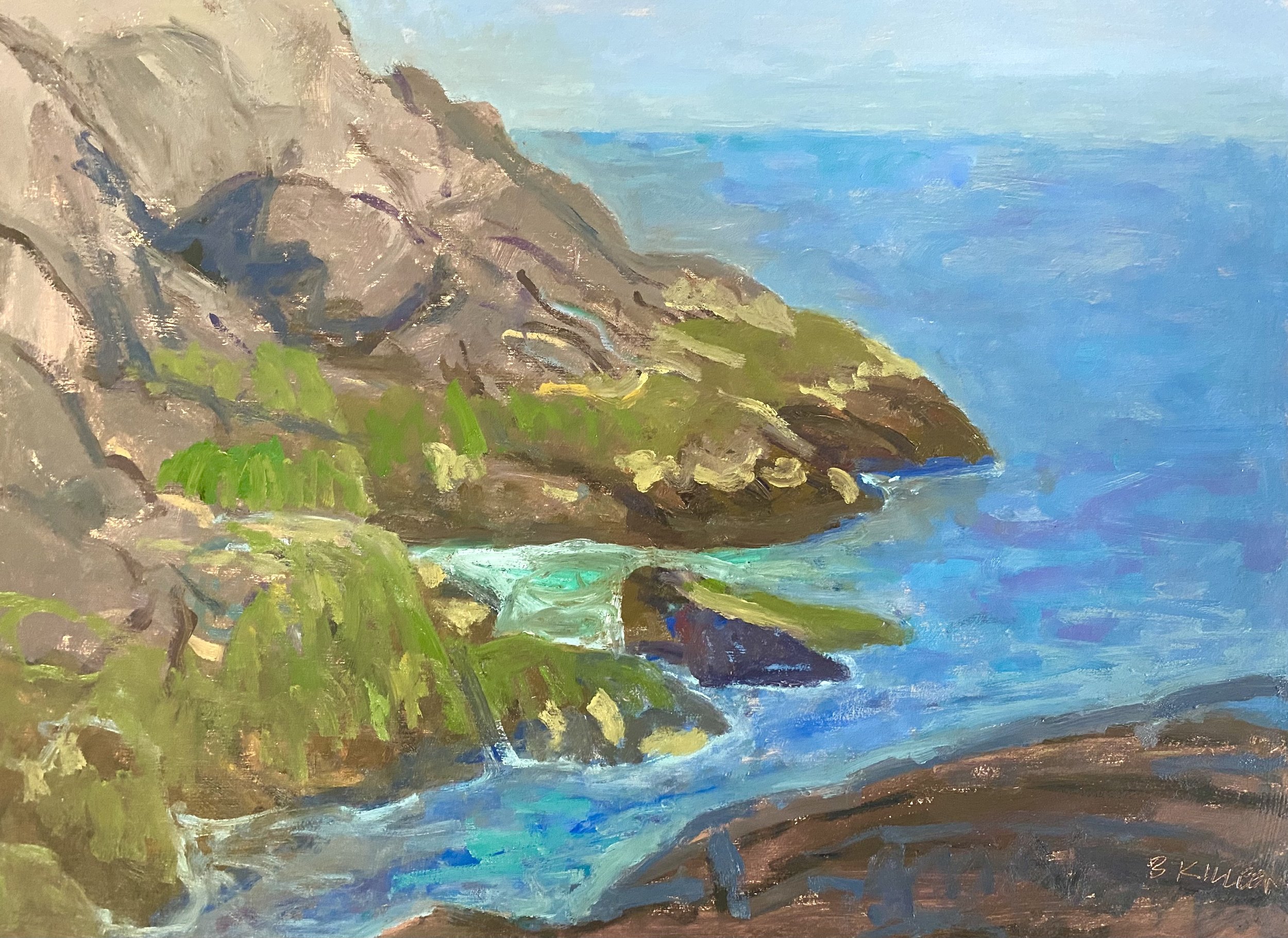 Christmas Cove, oil on panel, 16" x 12", 2025