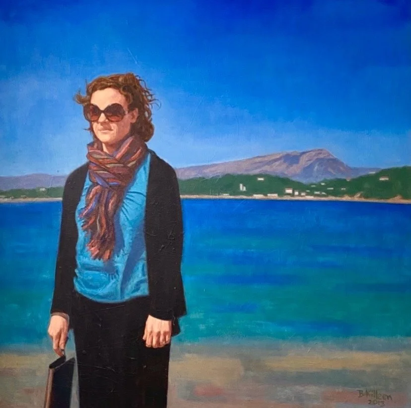 Abbie in France, oil on canvas, 40" x 40", 2013
