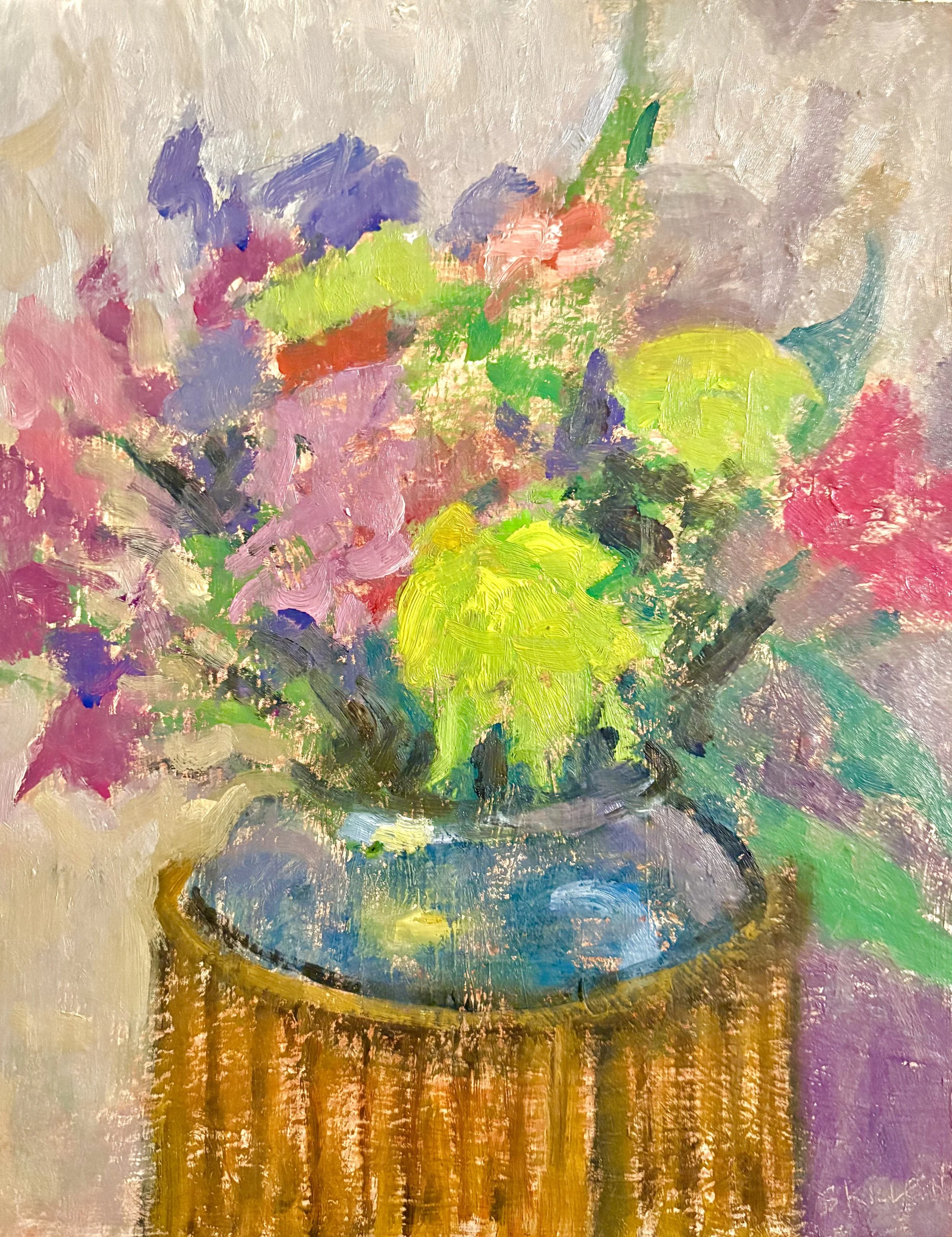 Evening Flowers, oil on panel, 8" x 10", 2026