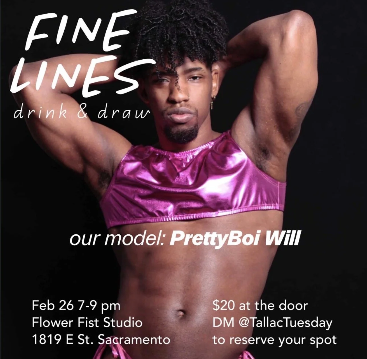 Fine Lines drink & draw
