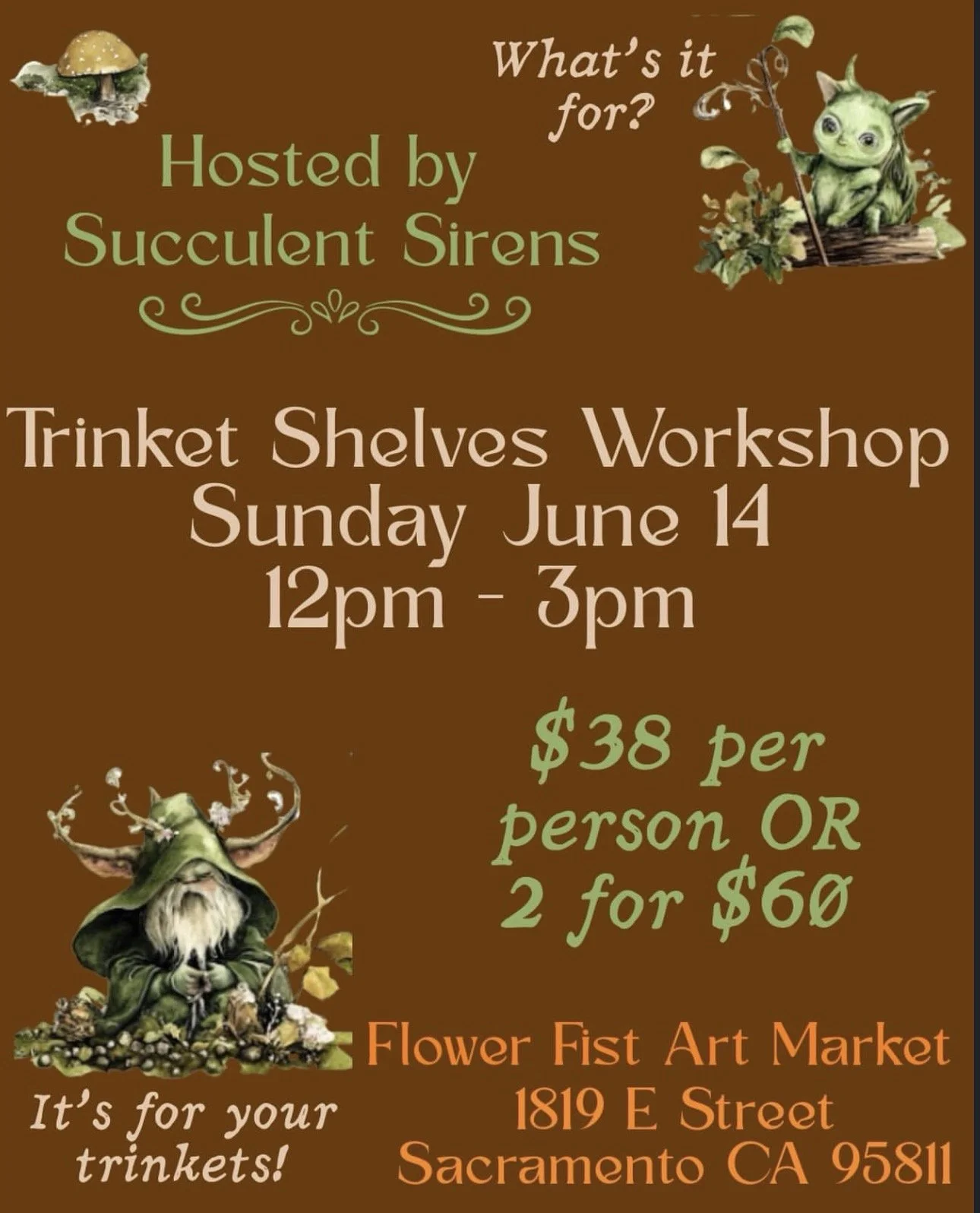 Trinket Shelves Workshop