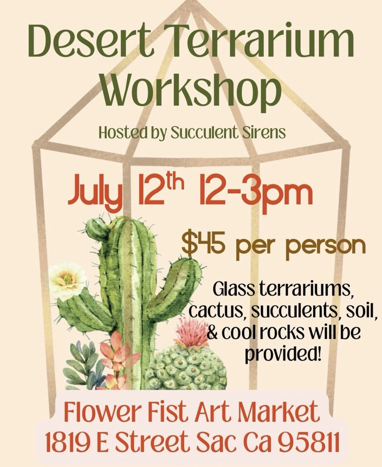 Desert Terrarium Workshop