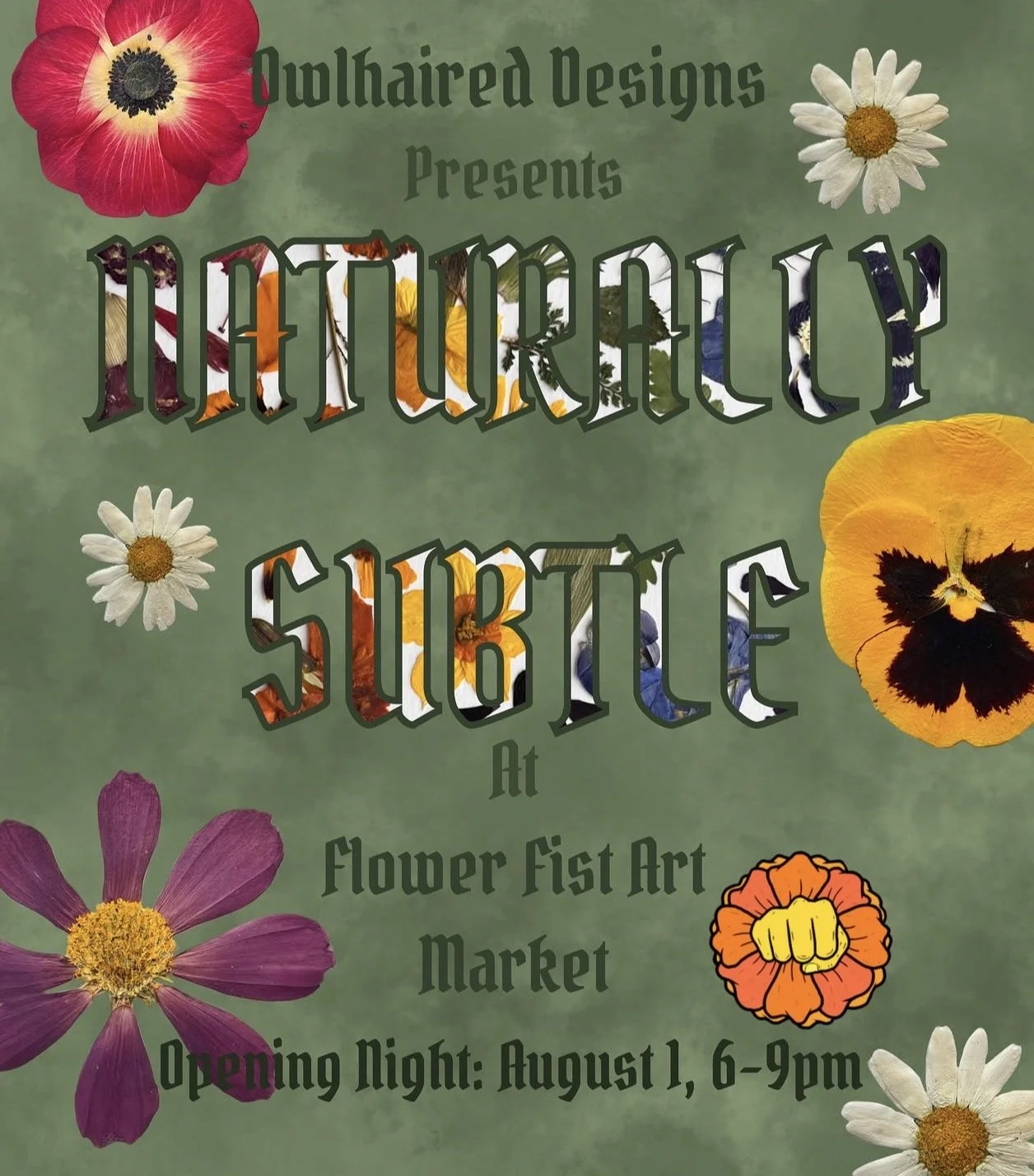 “Naturally Subtle” Art Show Opening Reception