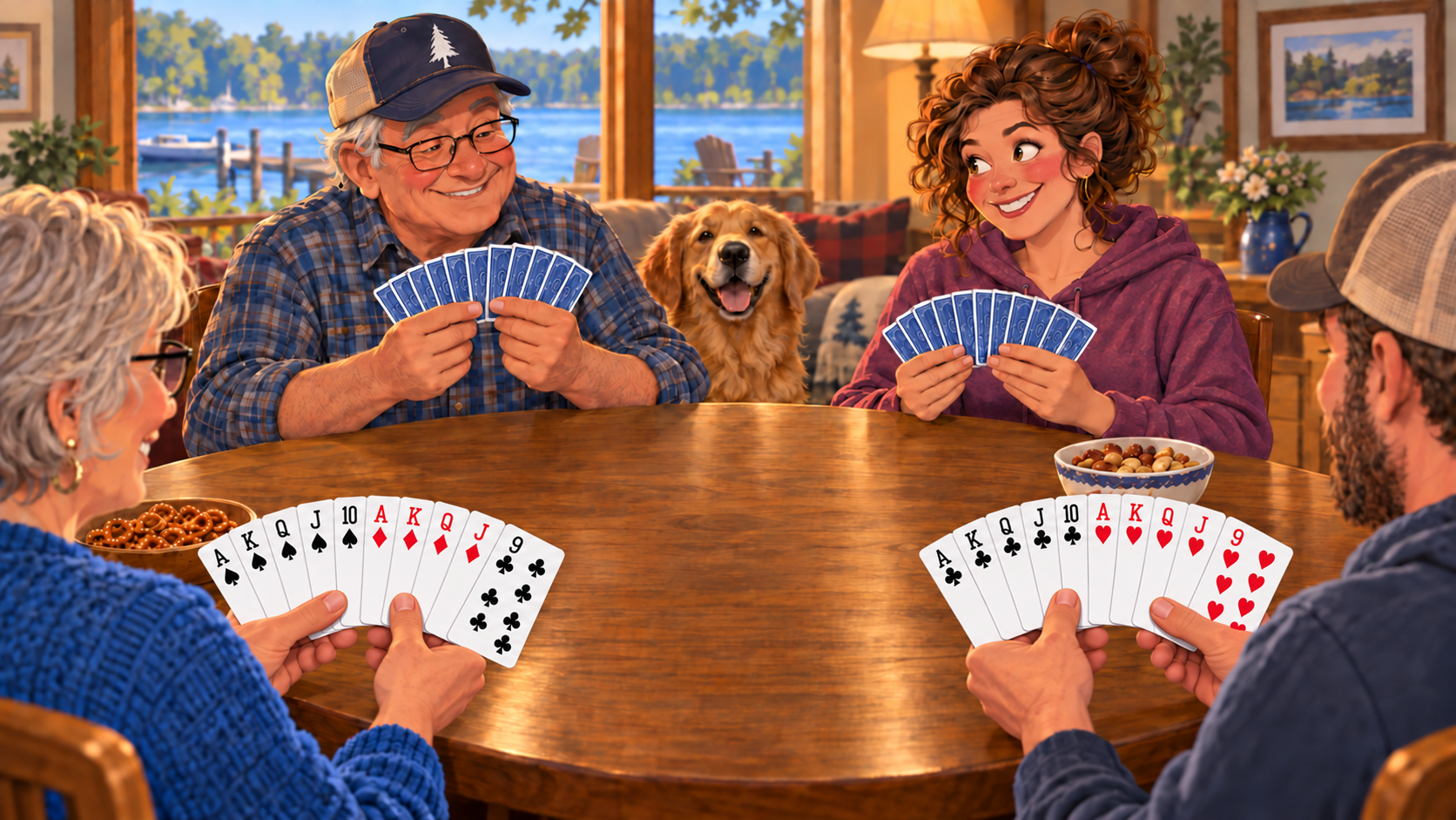 How to Play Double Deck Bid Euchre: 4-Player &amp; 6-Player Rules