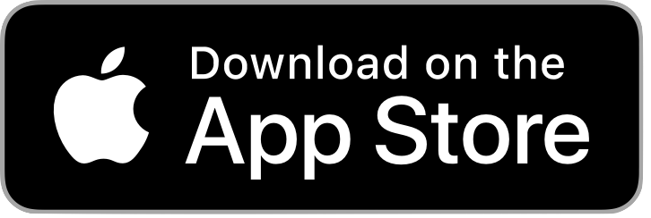 Apple logo with text 'Download on the App Store' on a black background.