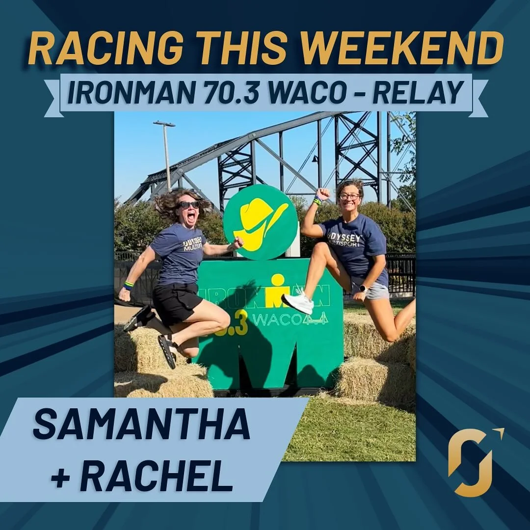 Girls weekend done right👯&zwj;♀️ Our favorite sister duo is relaying 70.3 Waco together and coach is wrapping up her 2025 season this weekend in Pensacola Beach🏖️ Good luck ladies!! 

#triathlon #tri #triathlete #sprinttri #im703waco #triteam