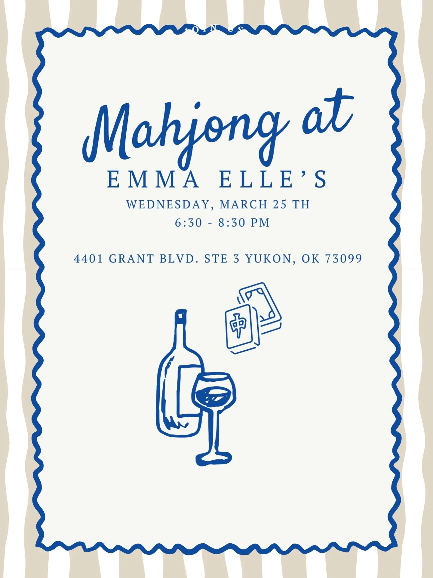 Join us at Emma Elle&rsquo;s this Wednesday from 6:30 - 8:30pm

🍷It&rsquo;s Wine Wednesday at Emma Elle&rsquo;s so enjoy $5 glasses of wine and $20 bottles (bring a friend or a few). We will provide everything you need to play so just bring yourself