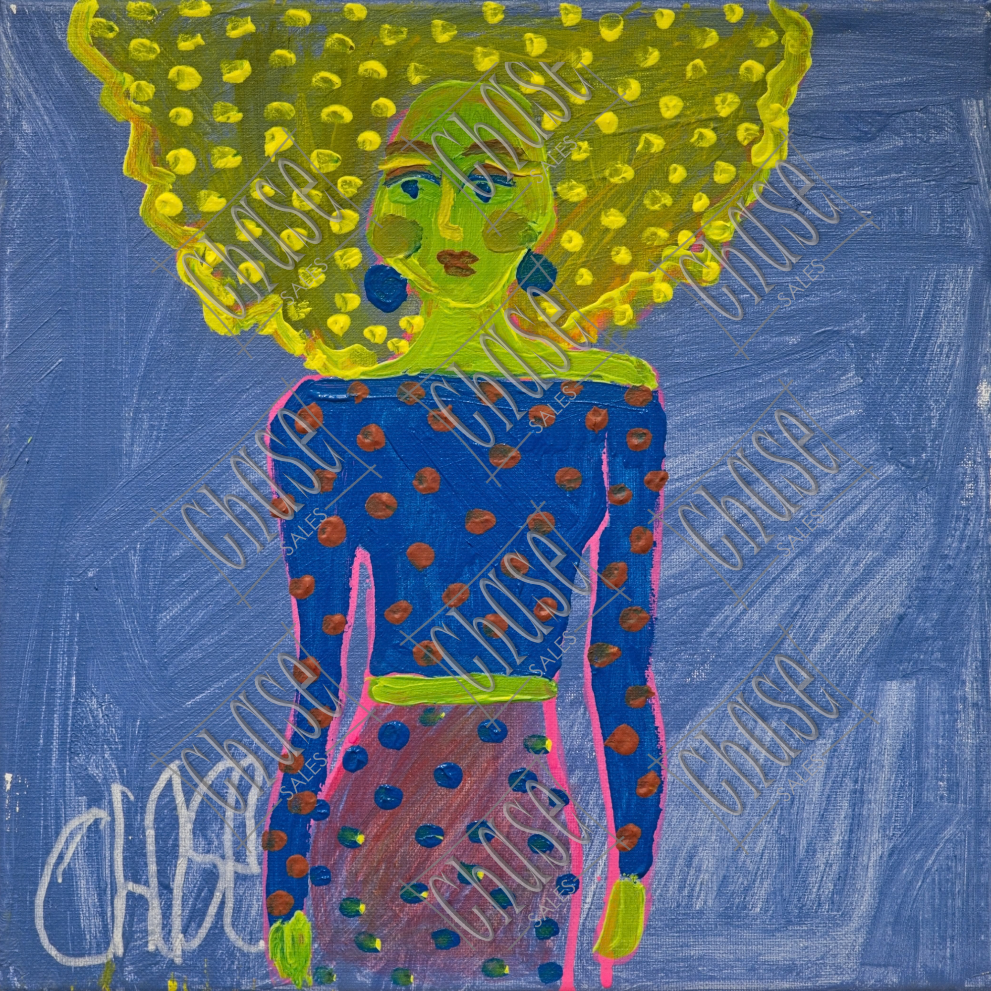 Call Me Dottie (10X10) - Painted 8/8/2025 - ORIGINAL: Available - PRINTS: Available