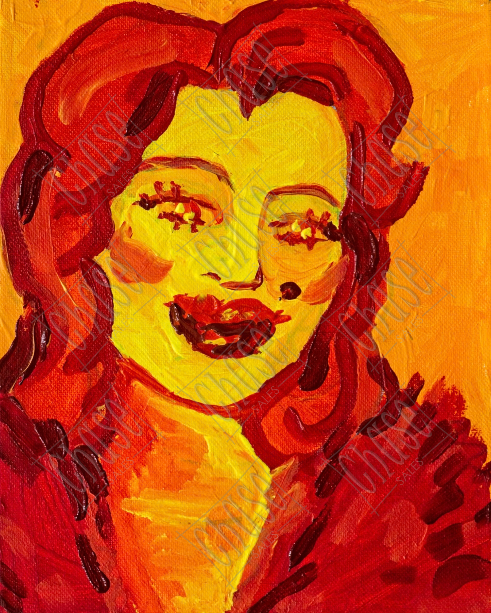 Fiery Redhead (8x10) - Painted 7/11/2025 - ORIGINAL: Available - PRINTS: Available