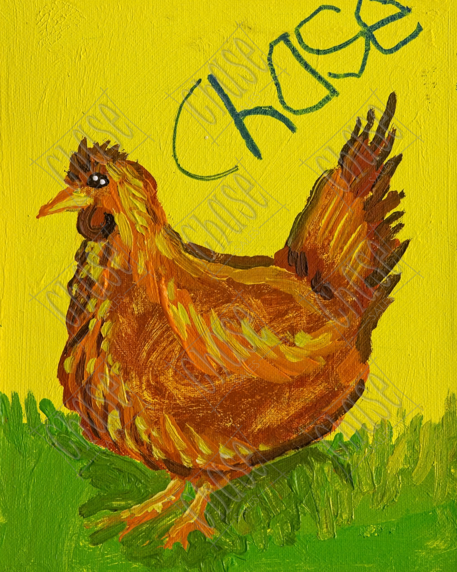 Farm Set: Henrietta (8x10) - Painted 6/13/2025 - ORIGINAL: Not Available - PRINTS: Available