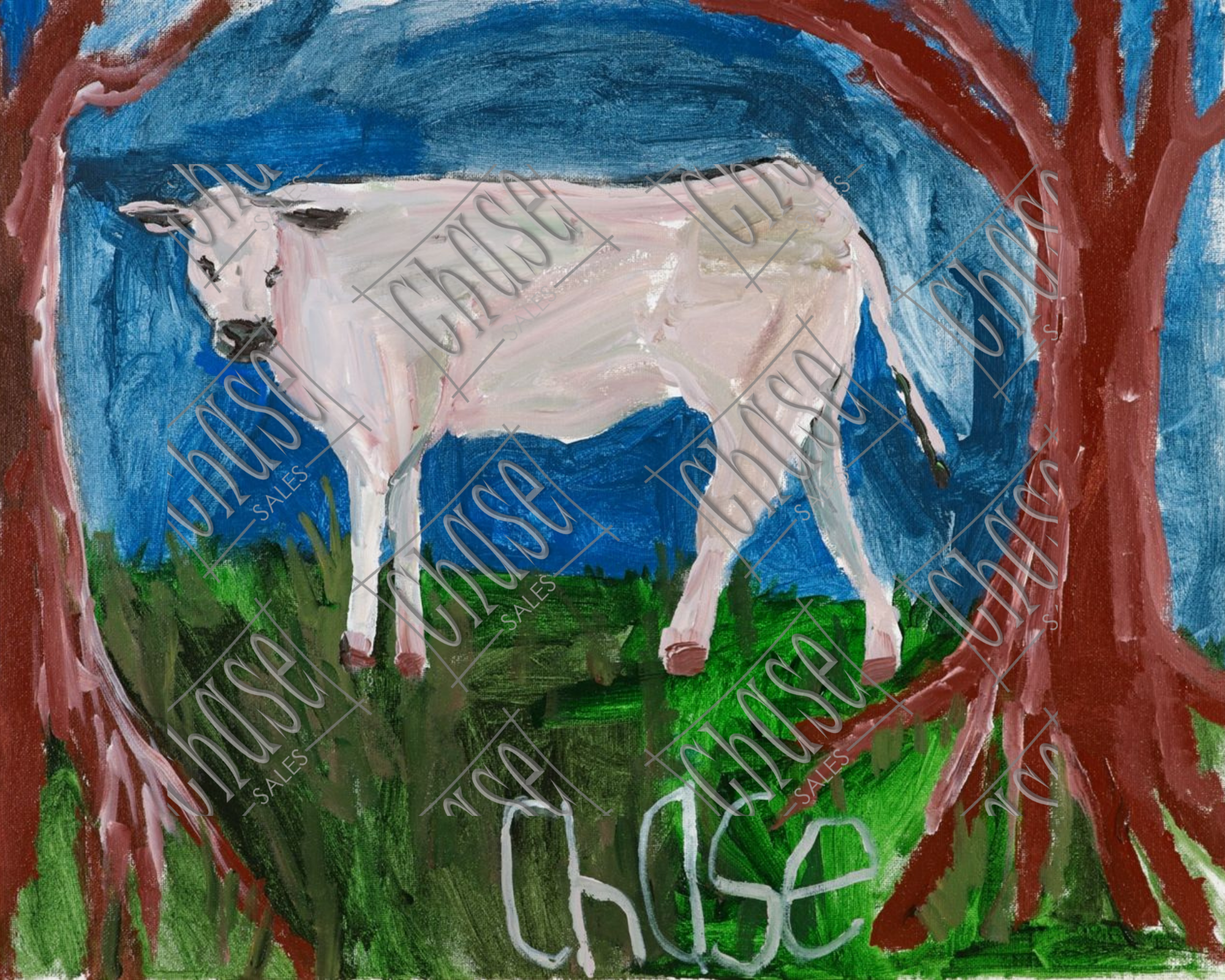 Moonlight Series: Milky White (16X20) - Painted 5/24/2024 - ORIGINAL: Available - PRINTS: Available