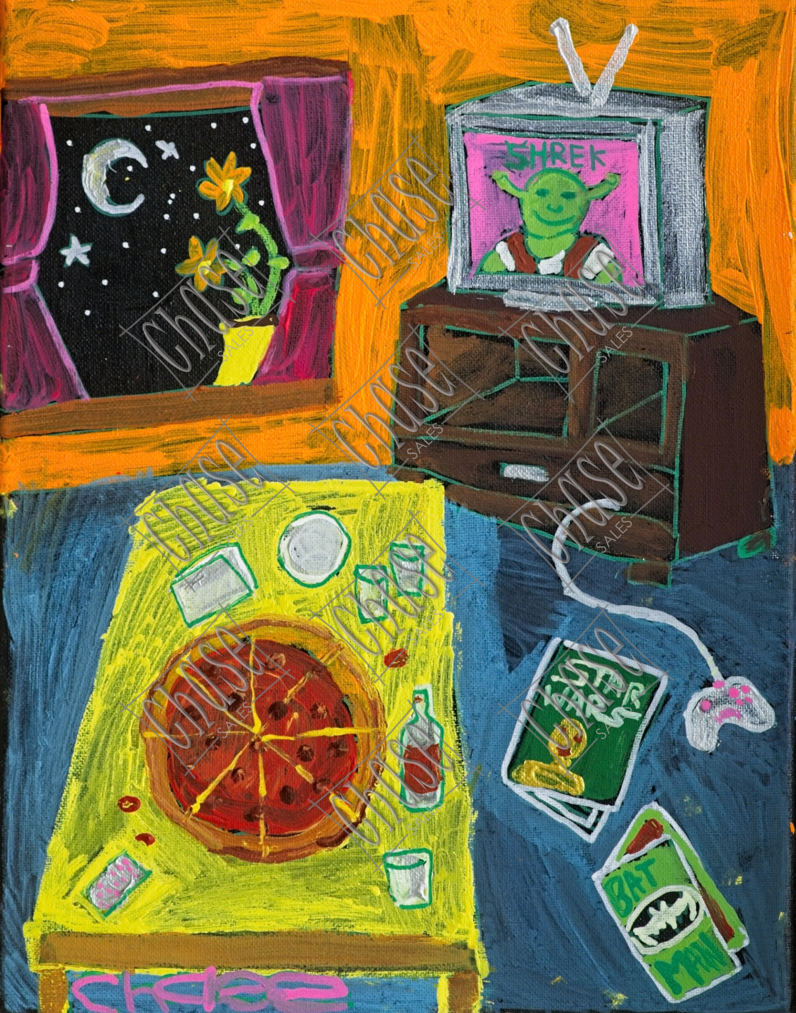 Nostalgia Nights (11X14) - Painted 8/1/2025 - ORIGINAL: Available - PRINTS: Available 