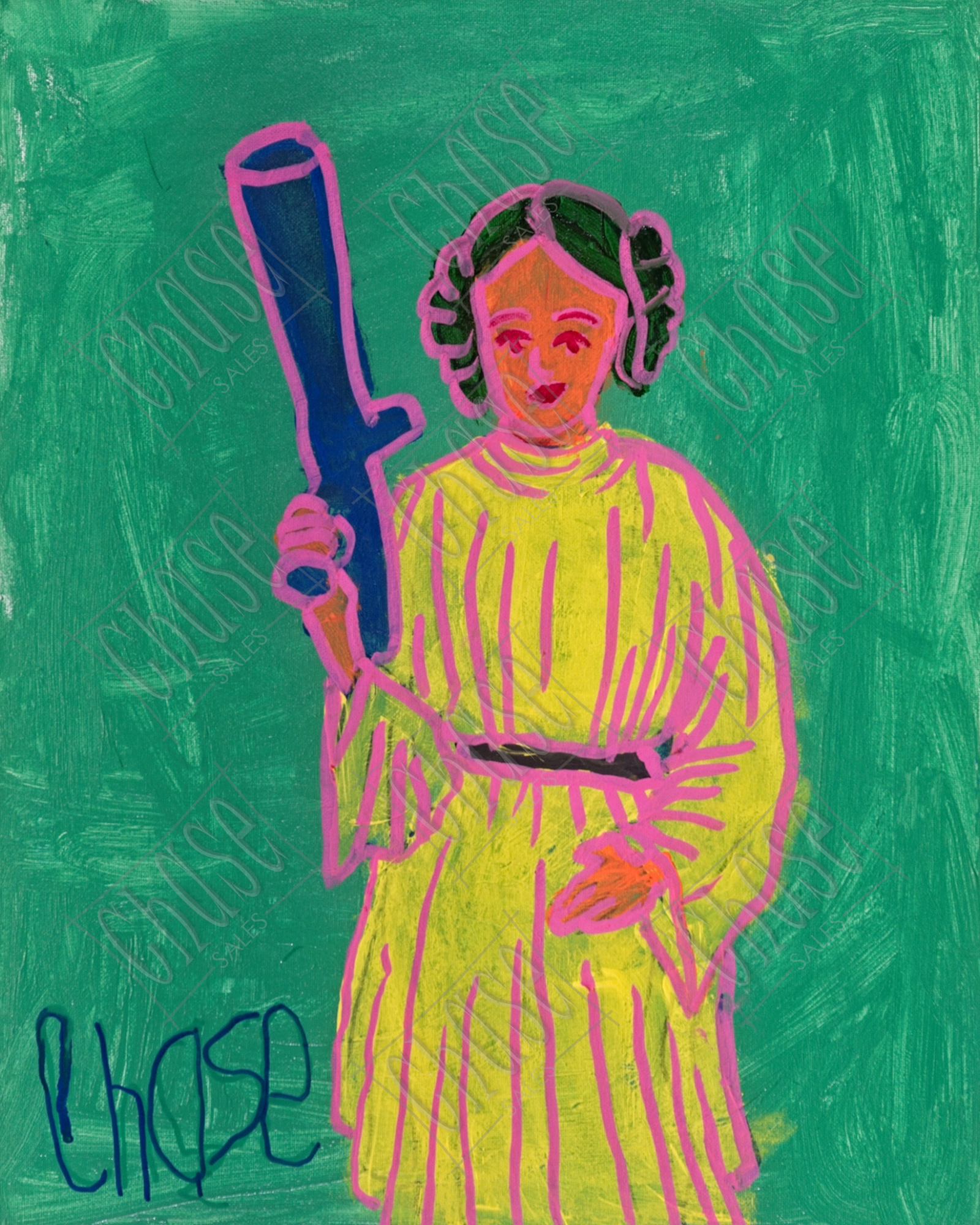 Rebel Princess 4.0 (16X20) - Painted 6/28/2024 - ORIGINAL: Available - PRINTS: Available