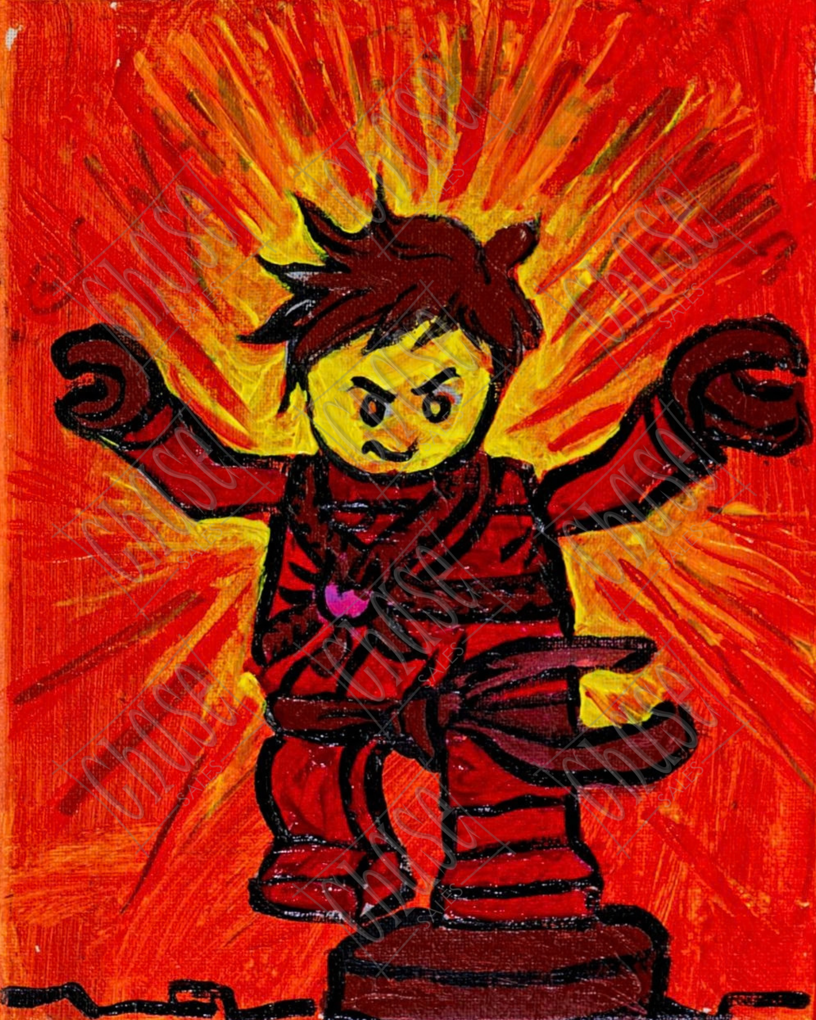 "Way of the Ninja" (8x10) - Painted 1/16/2026 - ORIGINAL: Available - PRINTS: Available