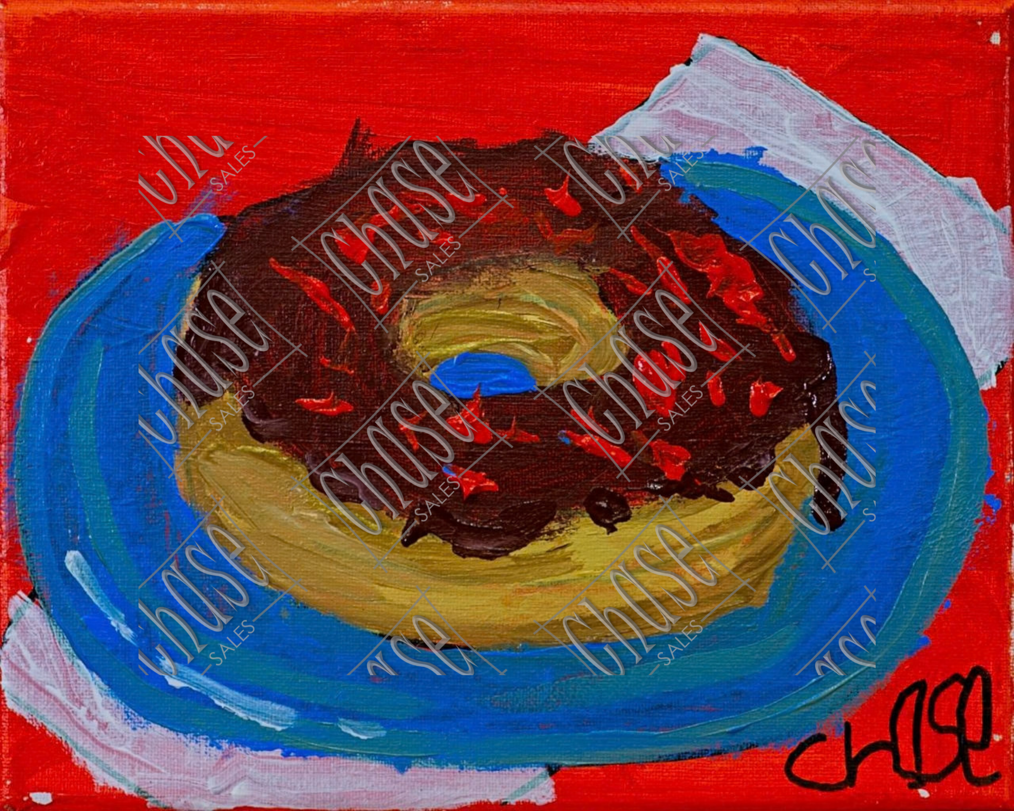 Donut Plated (8X10) - 3/3/2026 - ORIGINAL: Available - PRINTS: Available