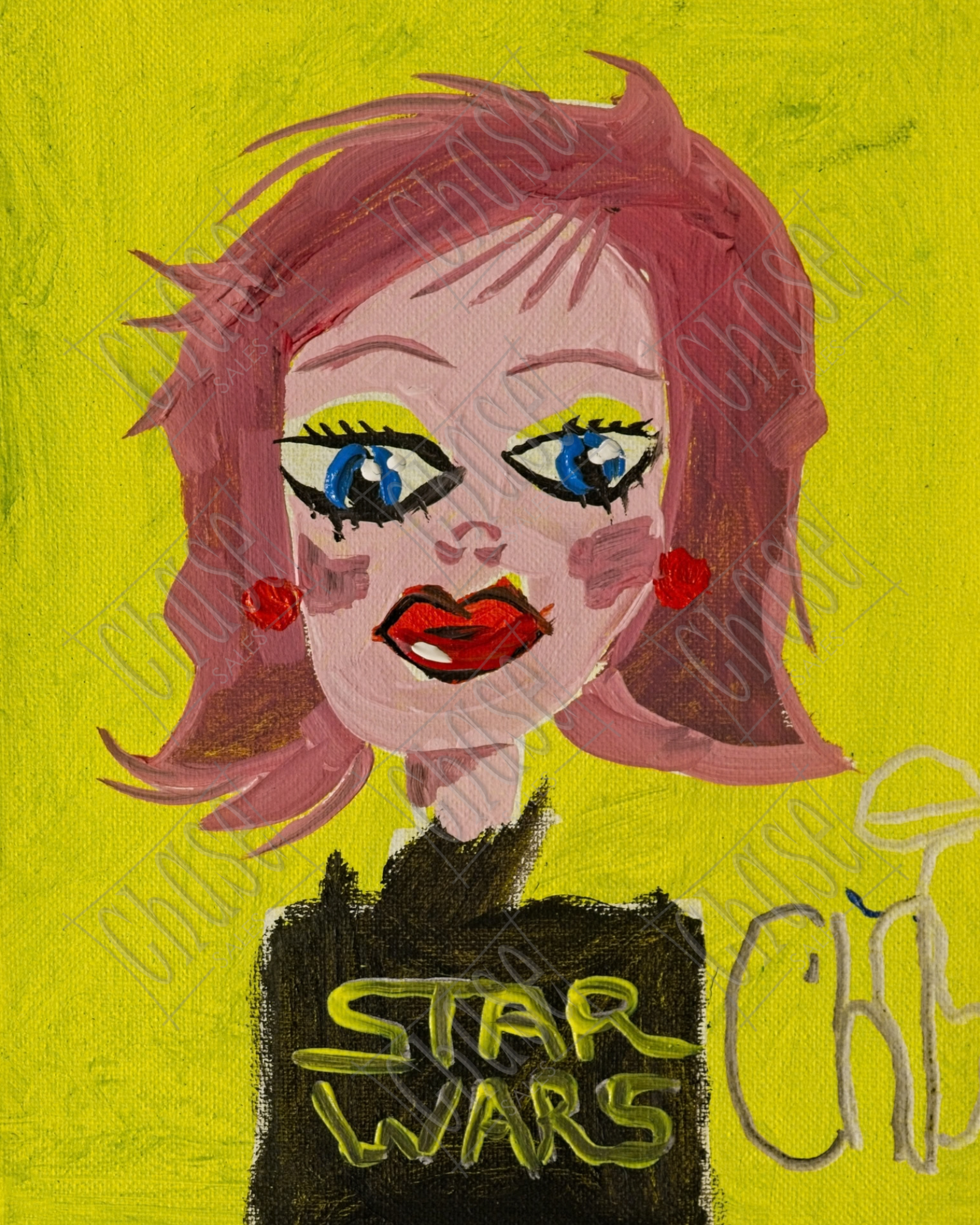 Fangirls: Choppy Bob (8X10) - Painted 10/24/2025 - ORIGINAL: Available - PRINTS: Available