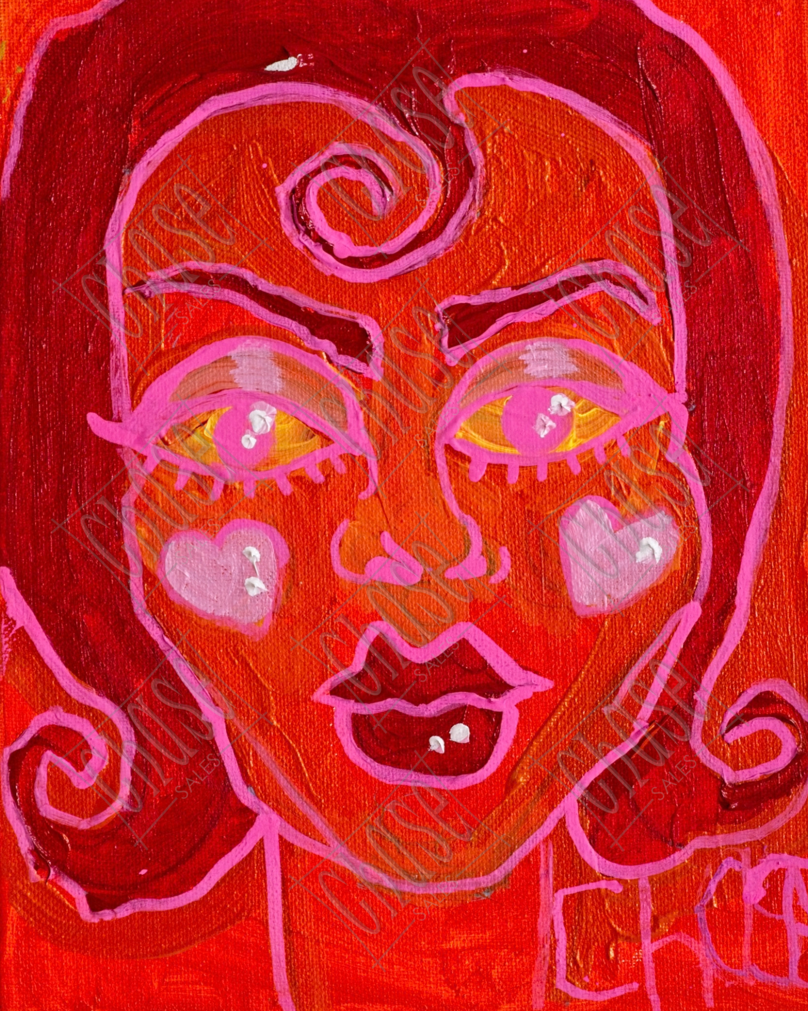 Burning Love (8x10) - Painted 7/11/2025 - ORIGINAL: Available - PRINTS: Available