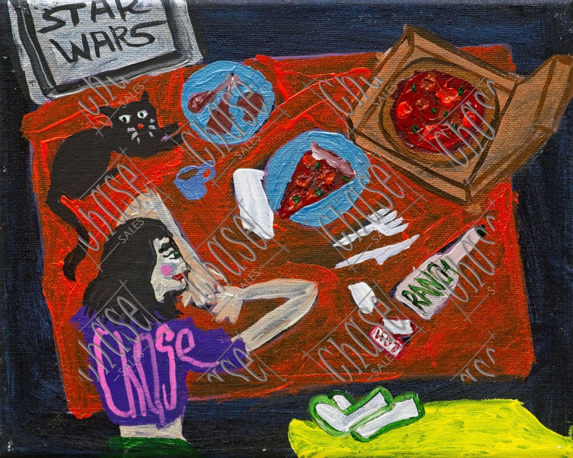 Cozy Night In (8X10) - Painted 9/26/2025 - ORIGINAL: Available - PRINTS: Available