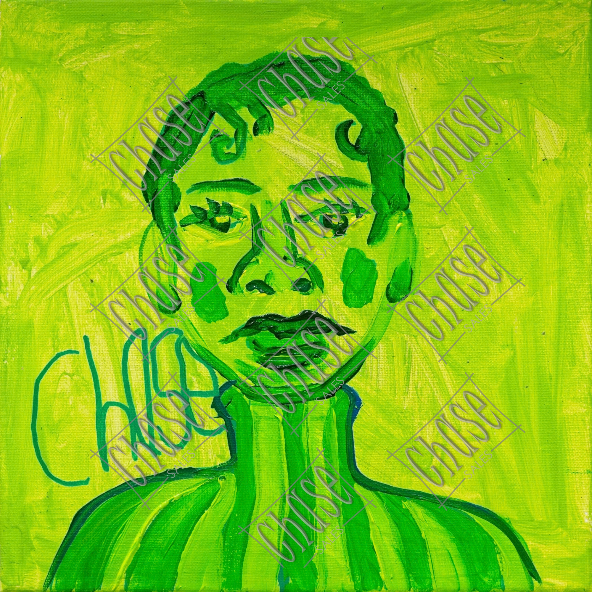 Green Goddesses: Tomatillo (10x10) - Painted 8/15/2025 - ORIGINAL: Available - PRINTS: Available