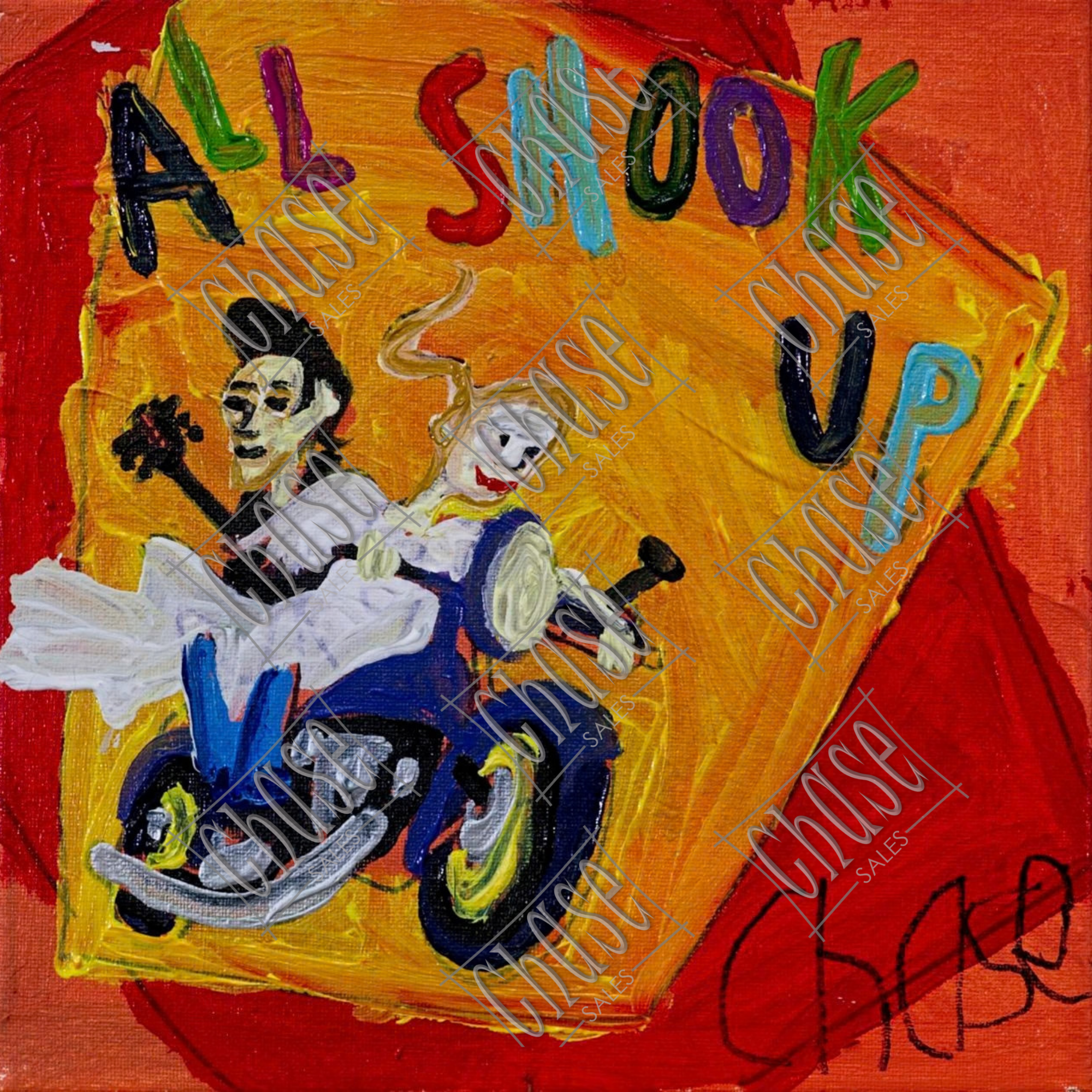 Moonlight Series: "All Shook Up" (10x10) - Painted 1/9/2026 - ORIGINAL: Available - PRINTS: Available