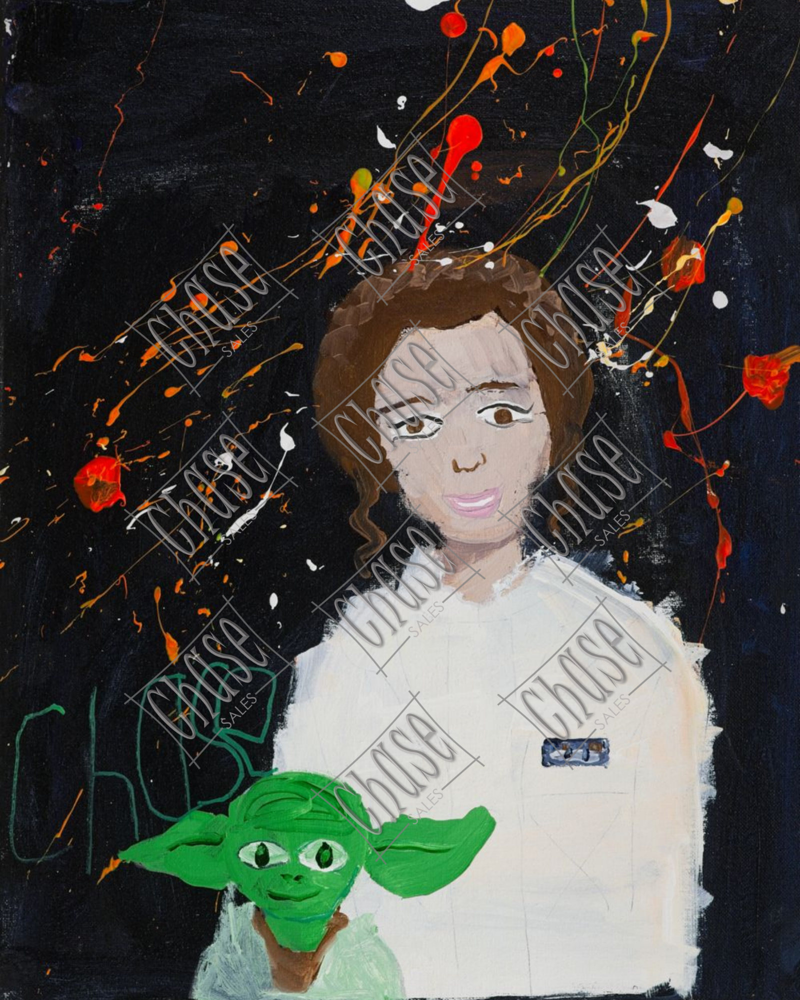 Rebel Princess 3.0 (8X10) - Painted 2/16/2024 - ORIGINAL: Available - PRINTS: Available