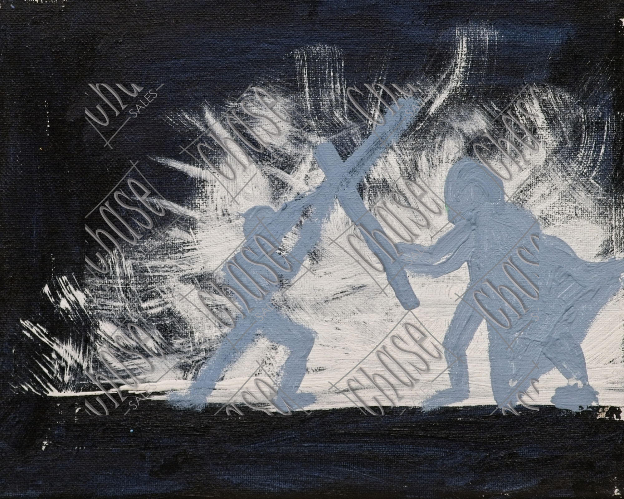 Duel of the Fates In Shadow (8x10) - Painted 11/7/2025 - ORIGINAL: Available - PRINTS: Available