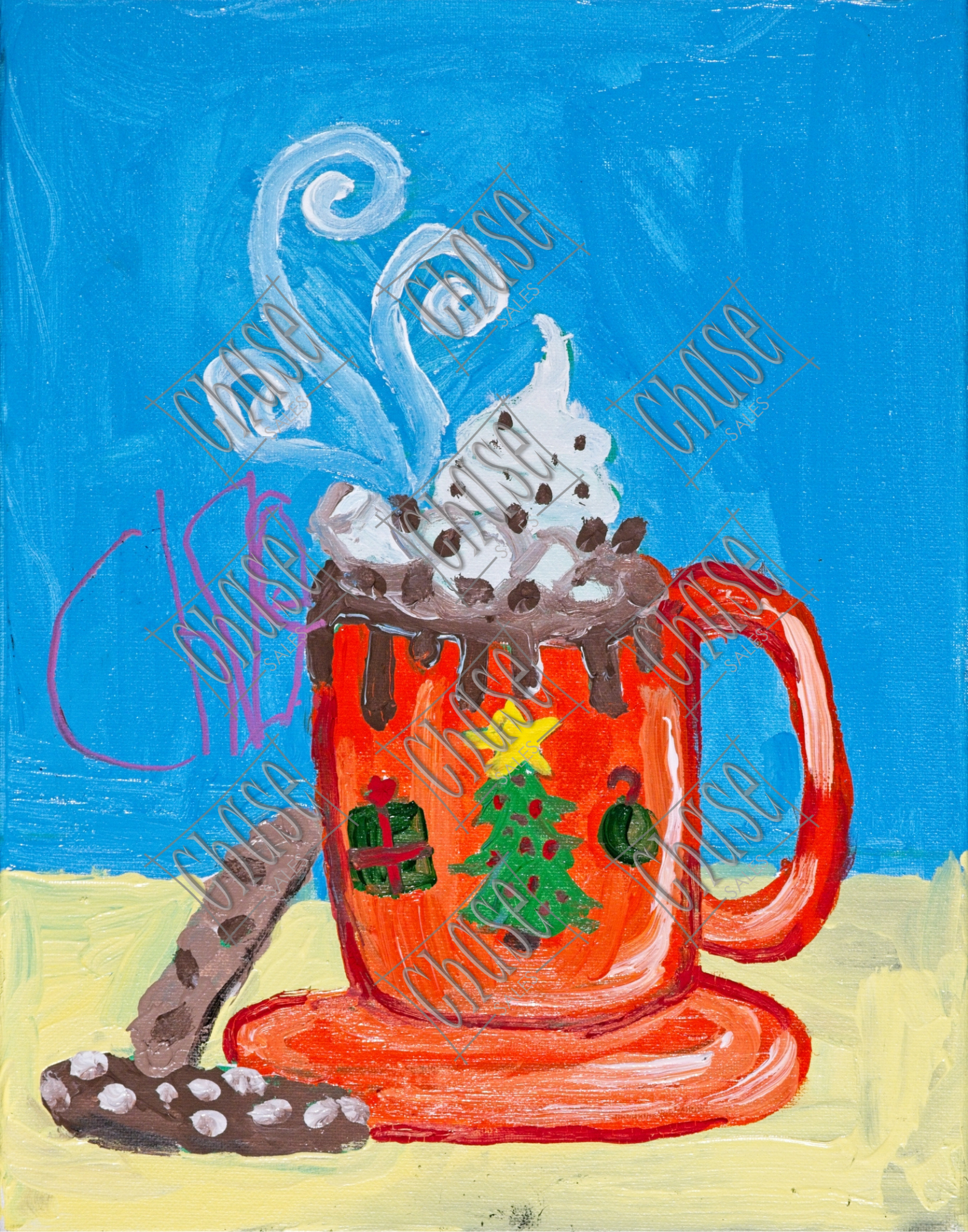 Hot Cocoa Delight (11x14) - Painted 11/15/2024 - ORIGINAL: Available - PRINTS: Available
