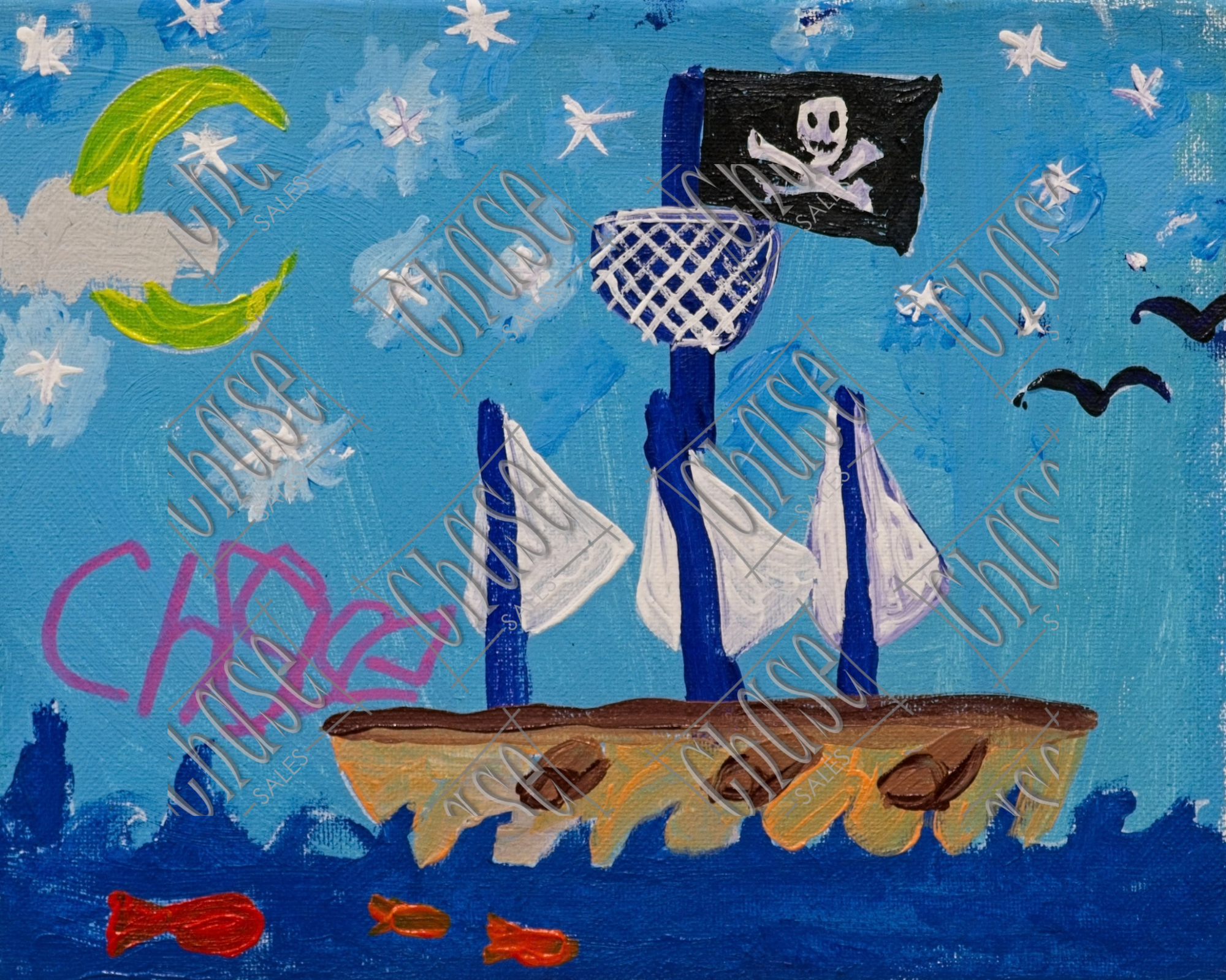 Sailing Rough (8X10) - Painted 9/19/2025 - ORIGINAL: Available - PRINTS: Available