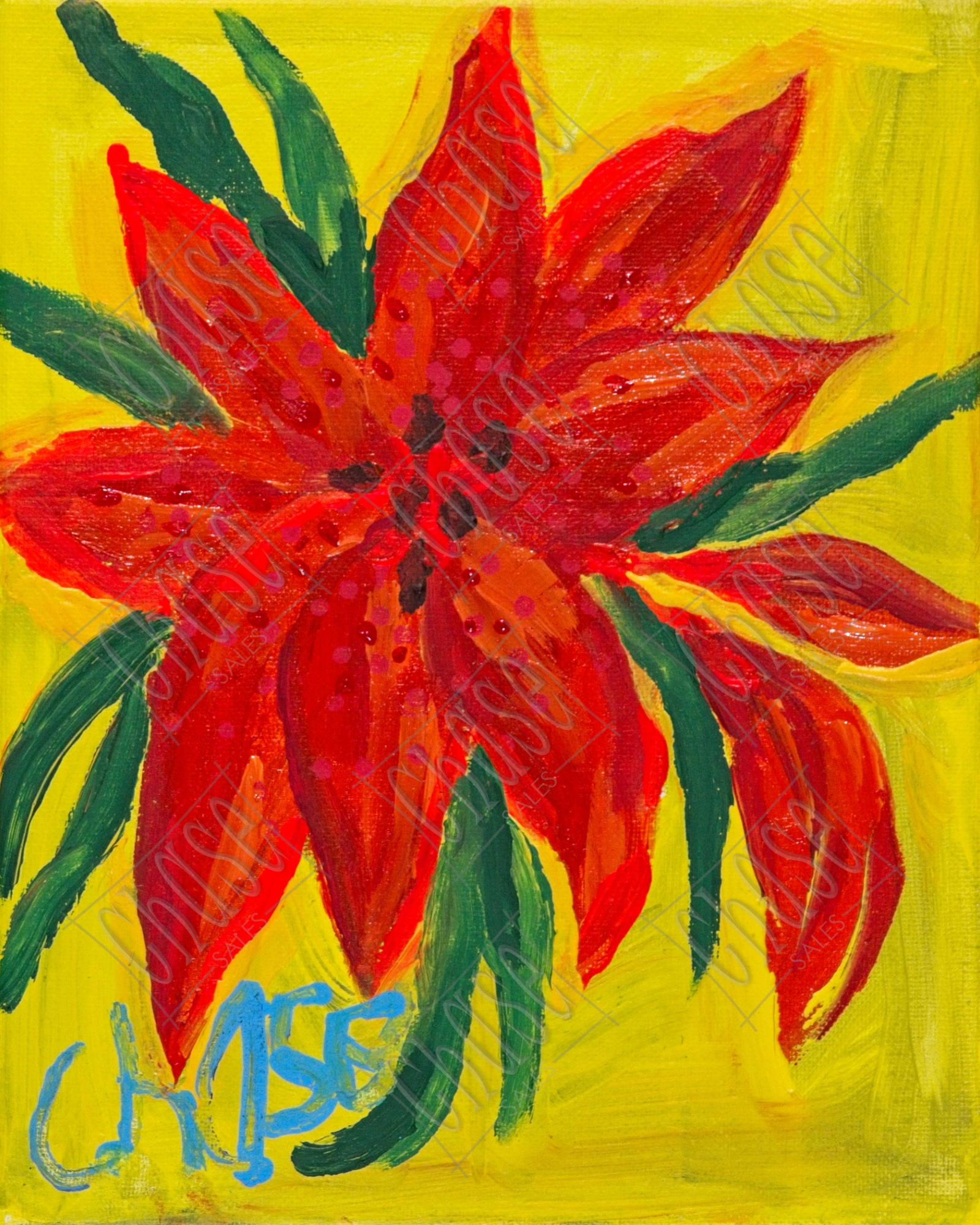 Mum's Orange Lily (8x10) - Painted 11/22/2024 - ORIGINAL: Available - PRINTS: Available