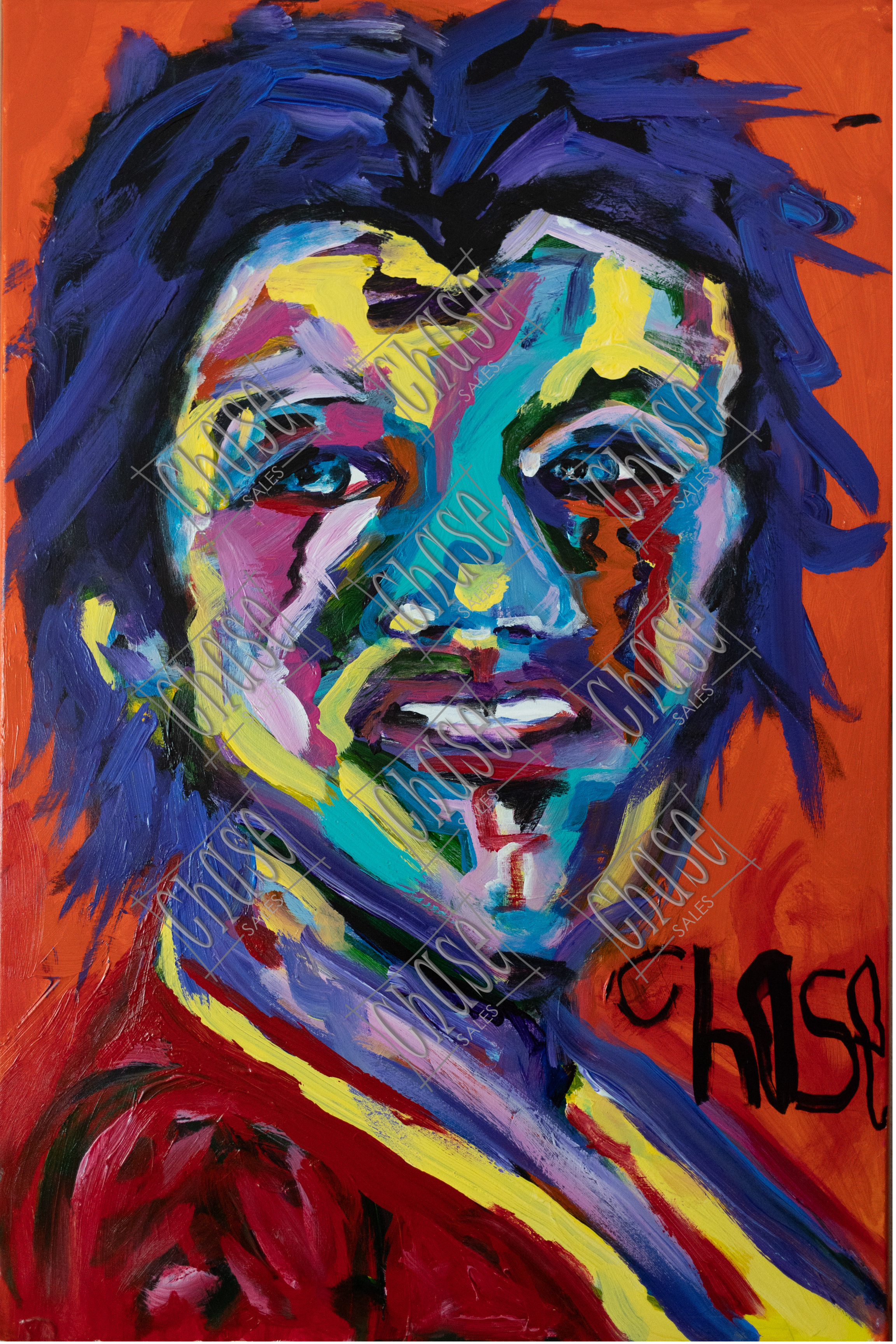 Multi-Color Man (24X36) - Painted 11/12/2021 - ORIGINAL: SOLD - PRINTS: Available
