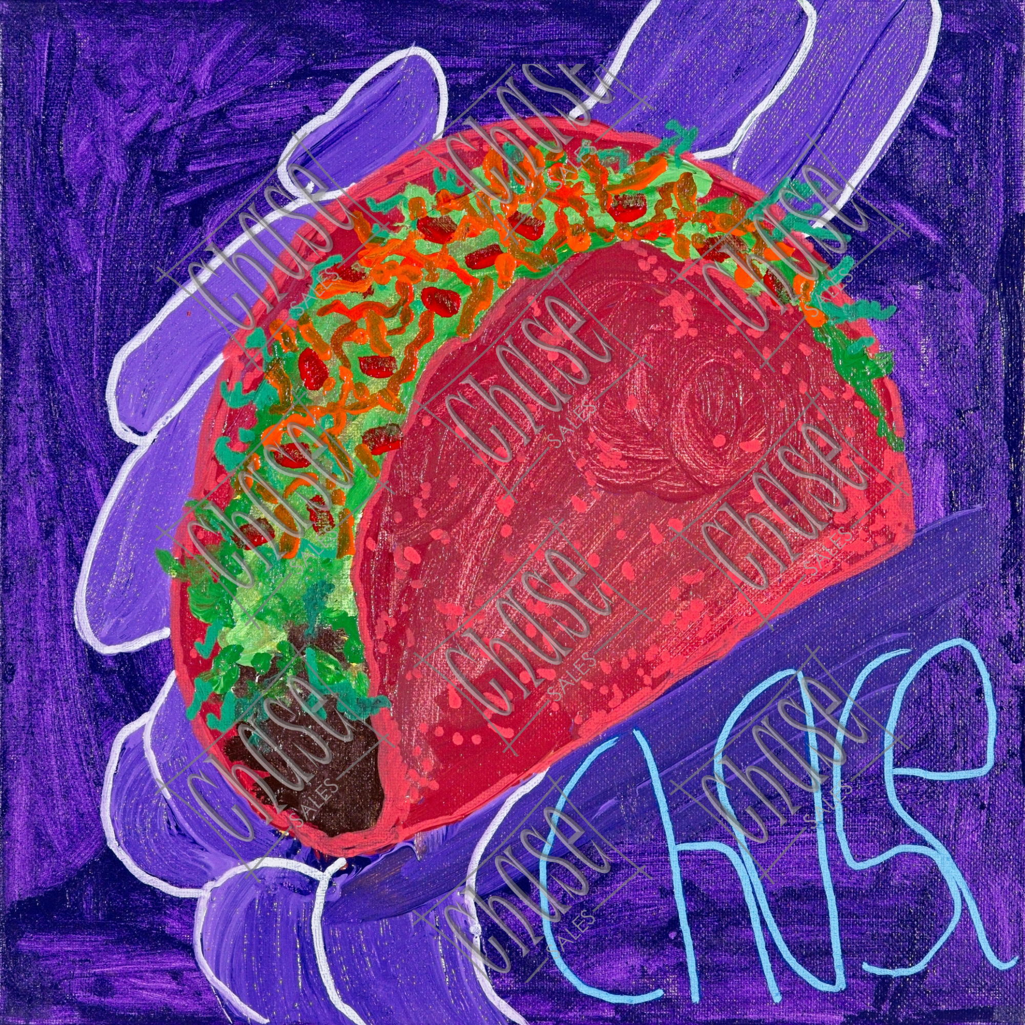 Doritos Locos Love (12x12) - Painted 10/11/2024 - ORIGINAL: Available - PRINTS: Available